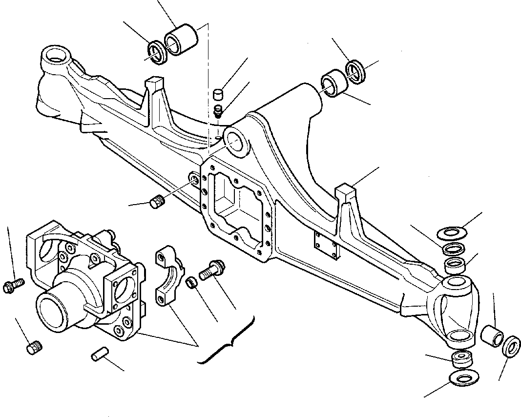 FRONT AXLE, ASSY 200040634 KOMATSU