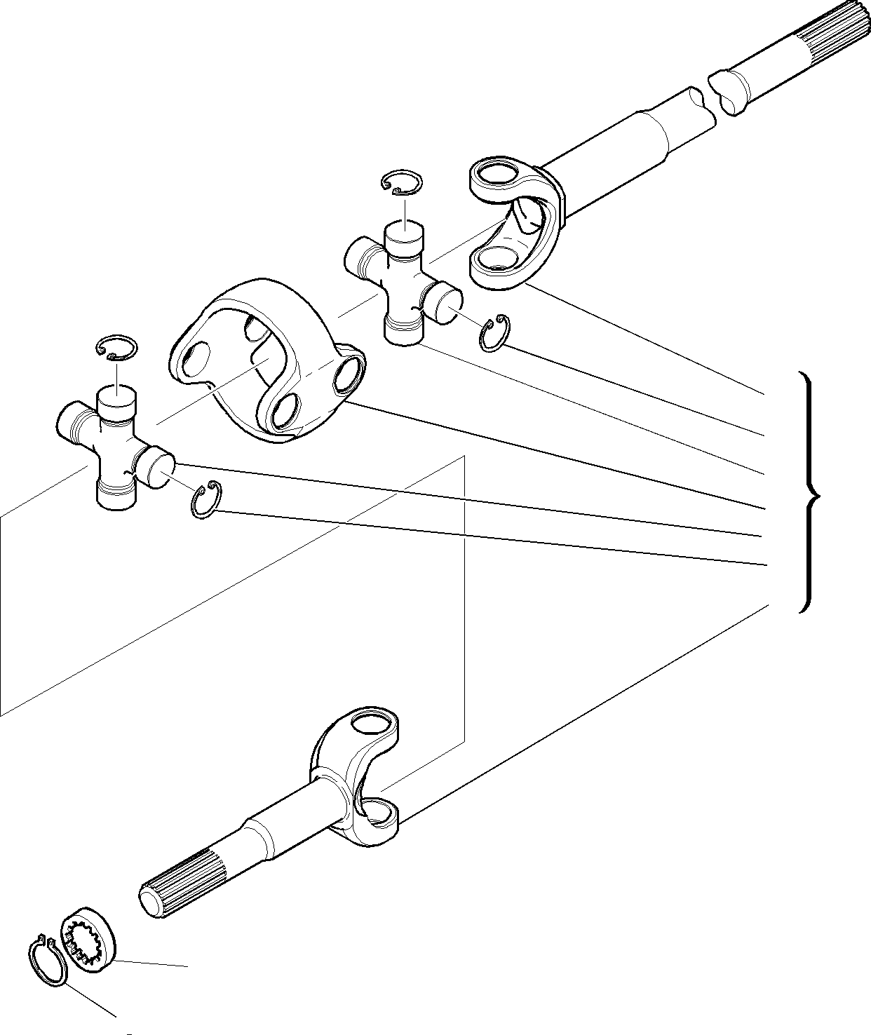FORK (DIFFERENTIAL SIDE) CA0044178 KOMATSU