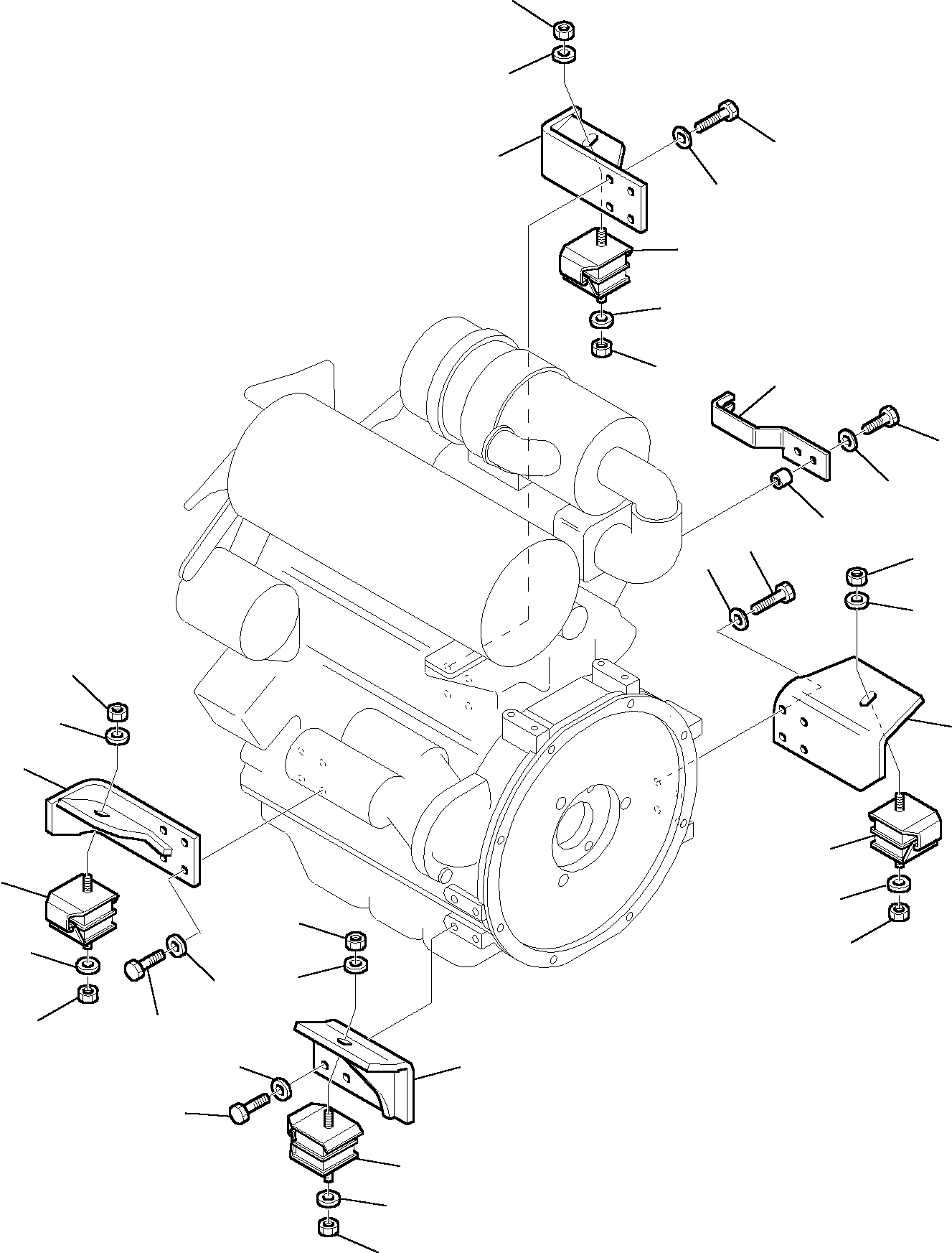 SUPPORT, FRONT, R.H. 3F3005065 KOMATSU