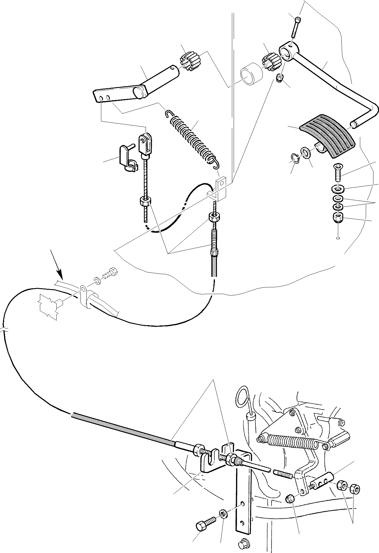 CABLE, ACCELERATOR 312608096 KOMATSU