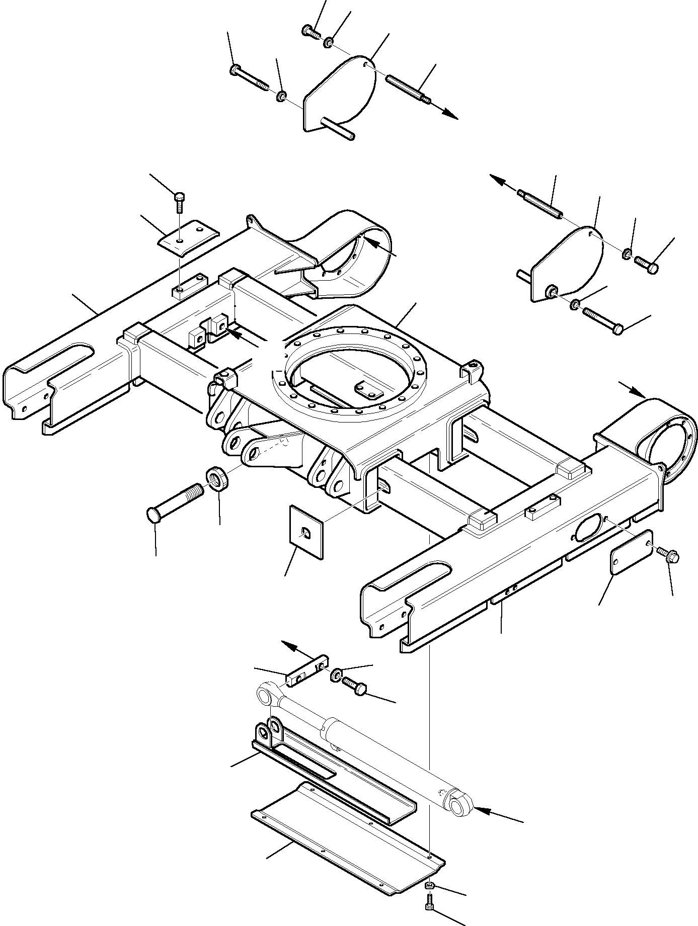 TRACK SHOE SUPPORT, R.H. 3F0726053 KOMATSU