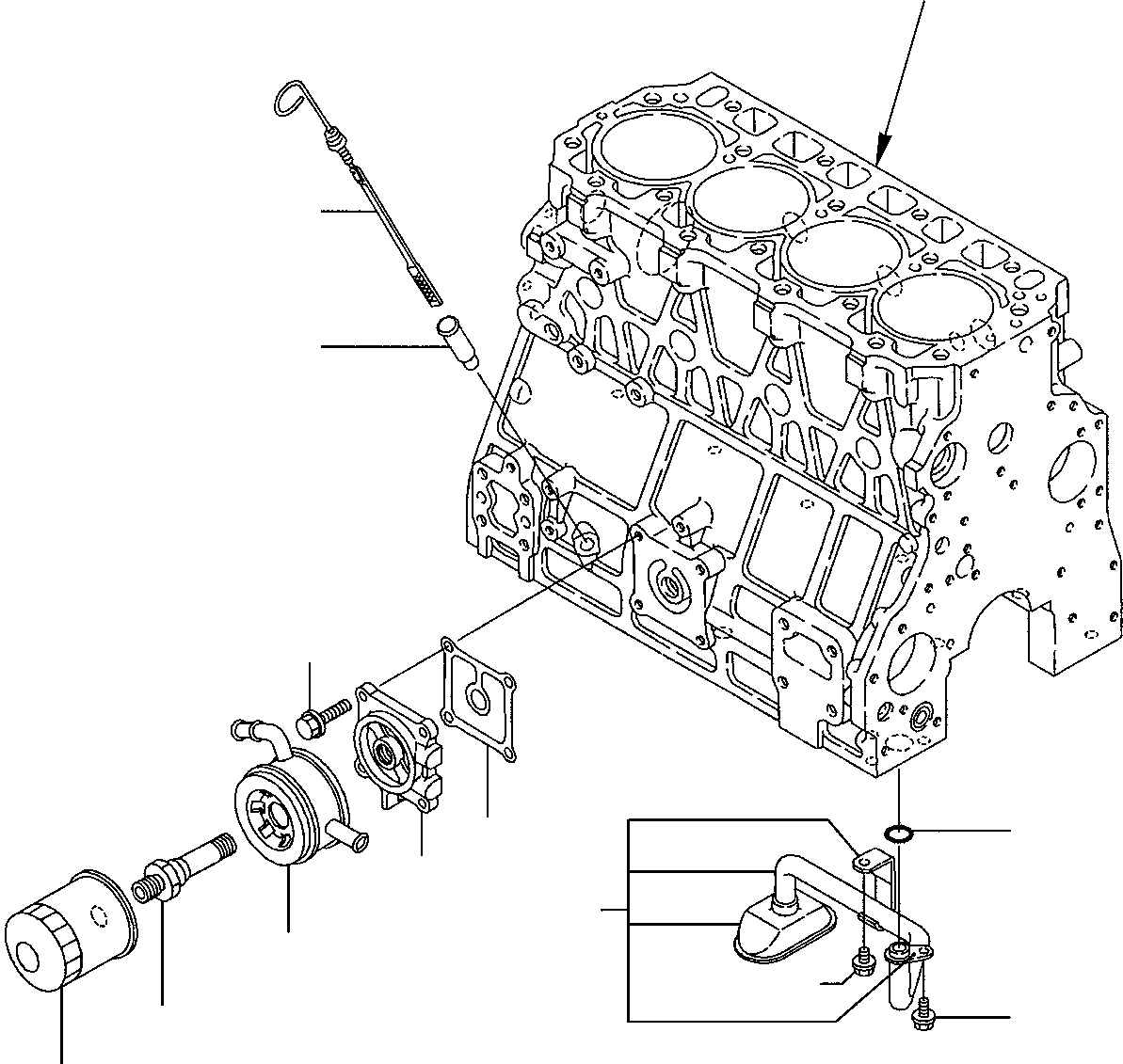 Масляный радиатор YM123912-33010 KOMATSU