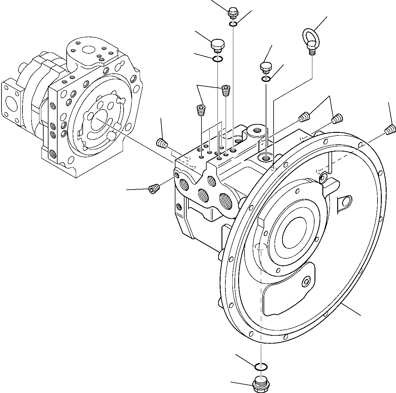 PUMP, ASSY. 708-1L-00640 KOMATSU