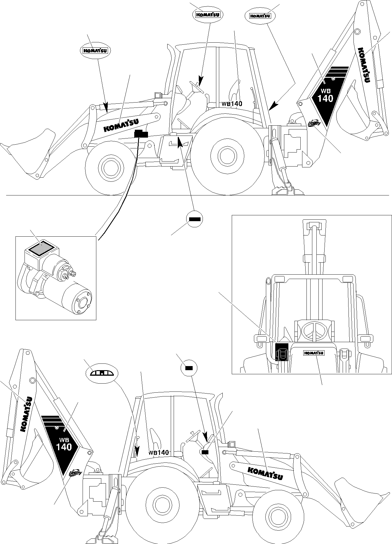 KIT, BASIC STICKER 816206006 KOMATSU