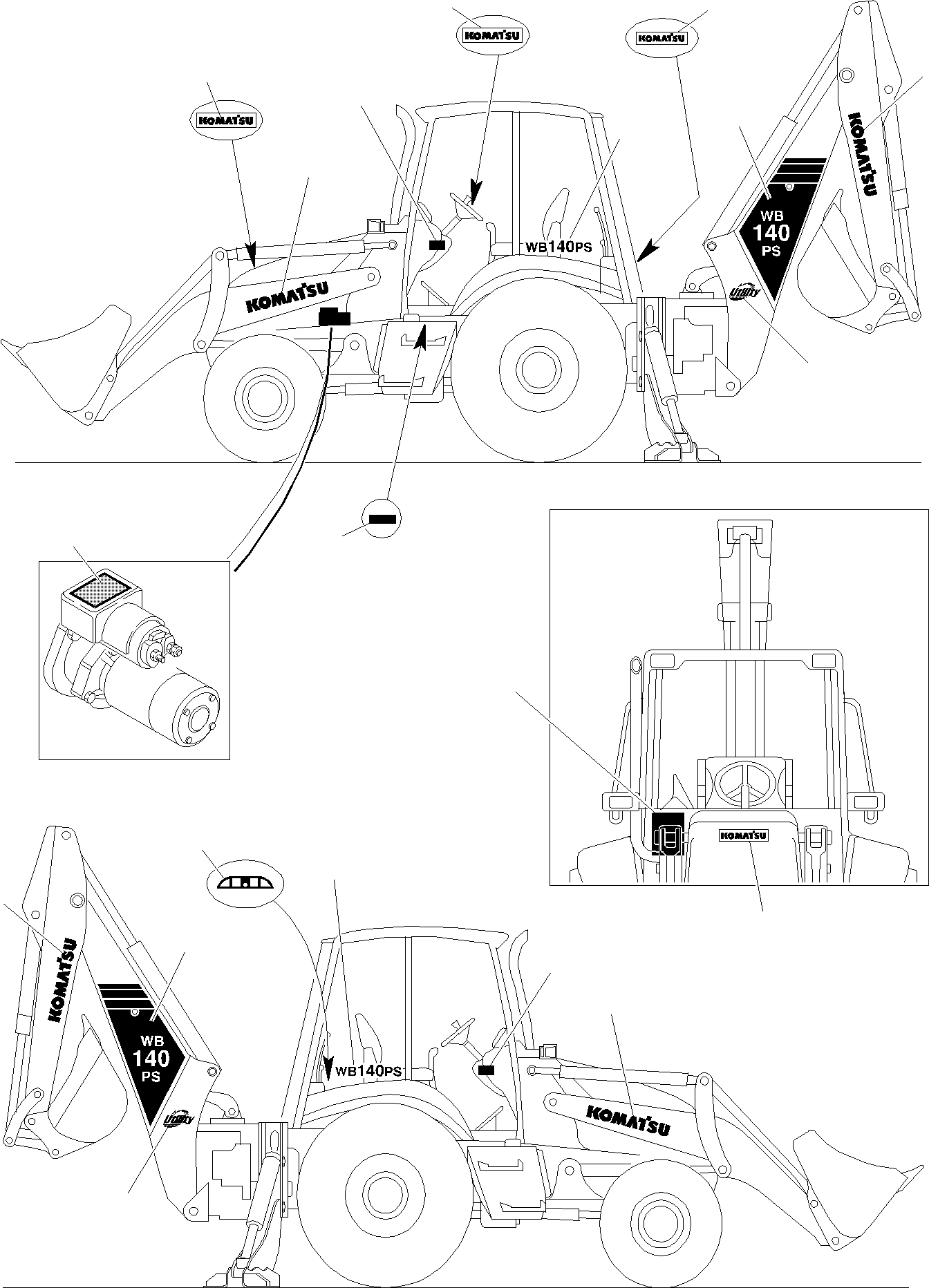 KIT, BASIC STICKER 816206005 KOMATSU