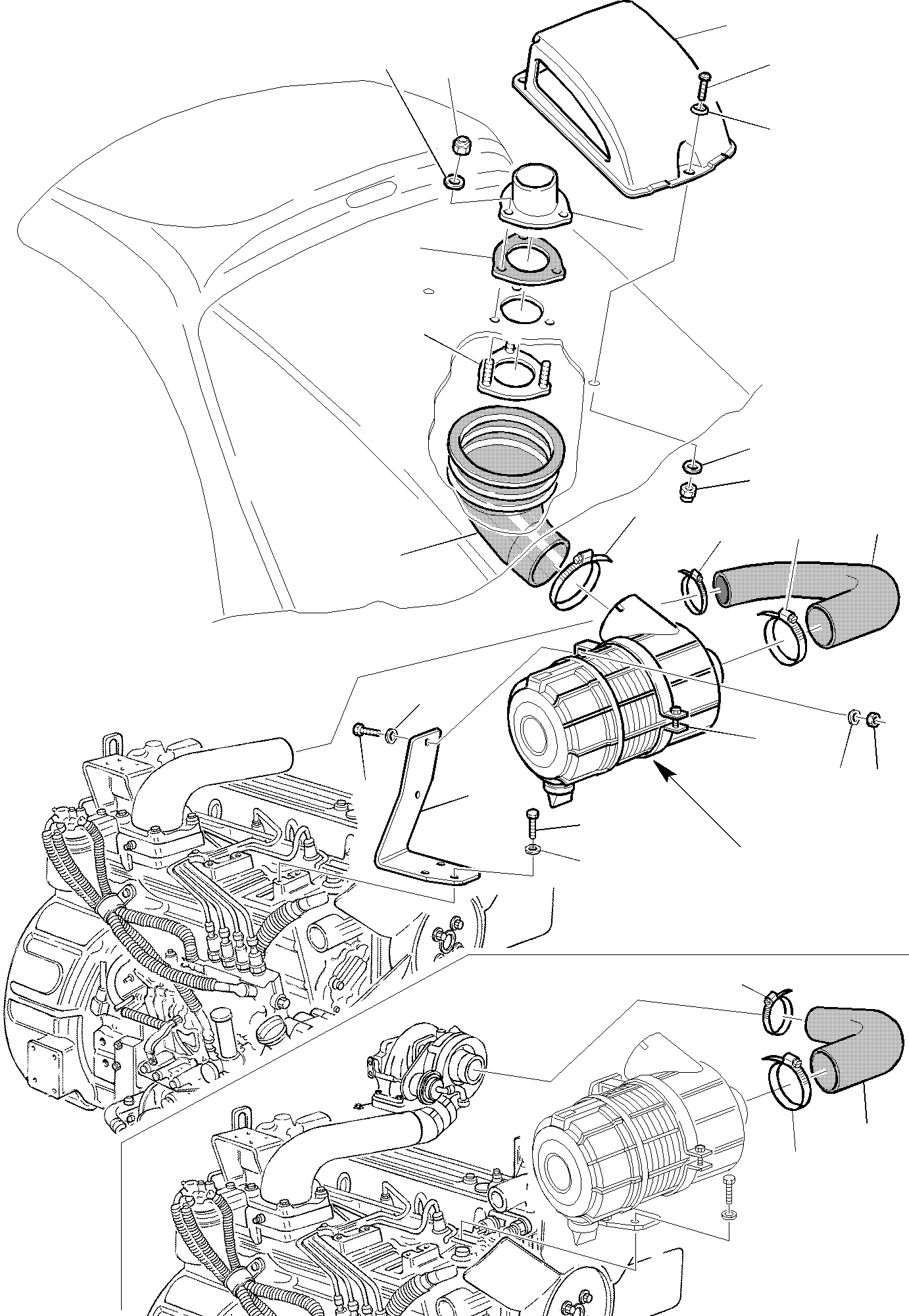 HOSE (ASPIRATED ENGINE) 312607791 KOMATSU