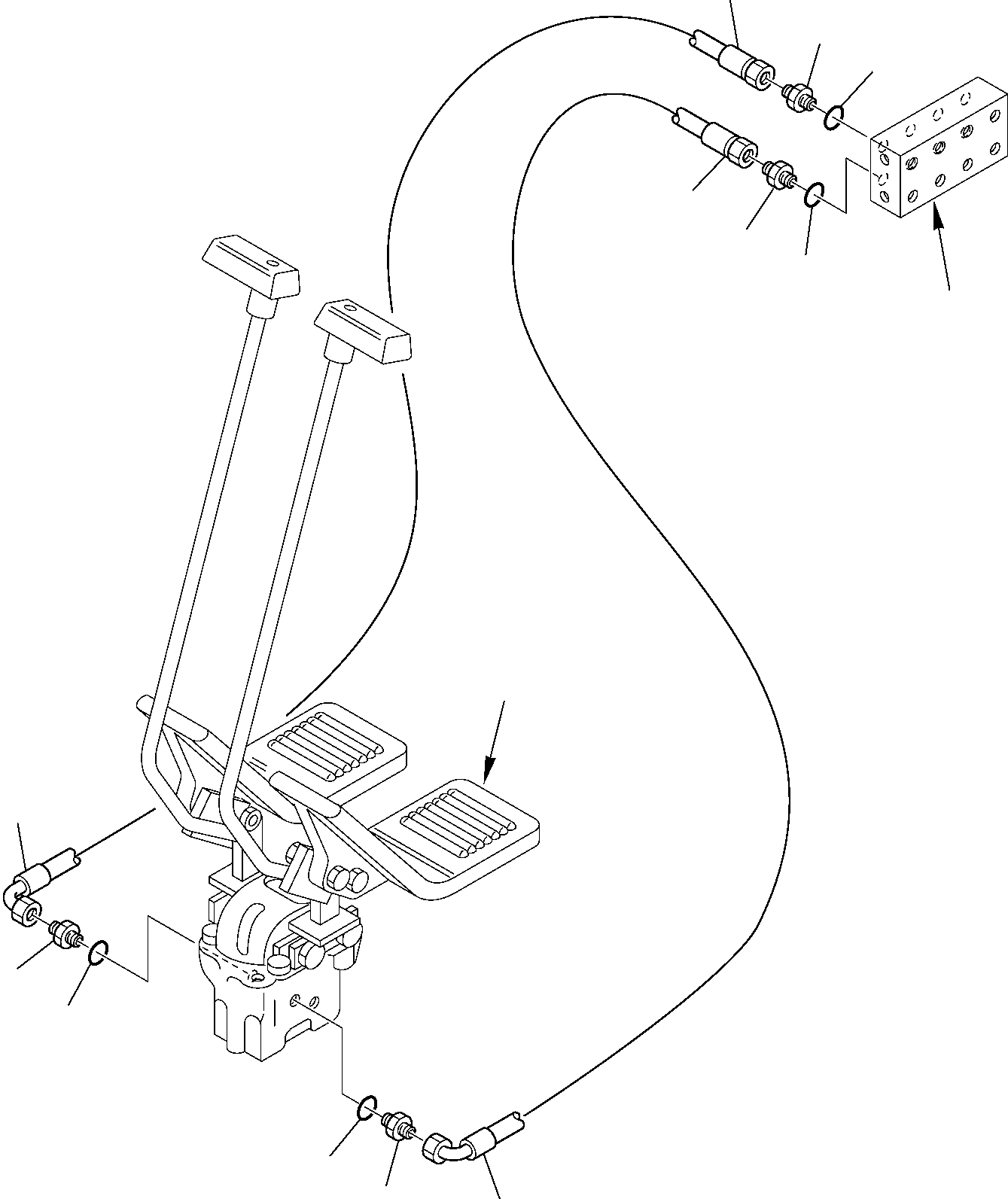 Шланг 21D-09-97580 KOMATSU