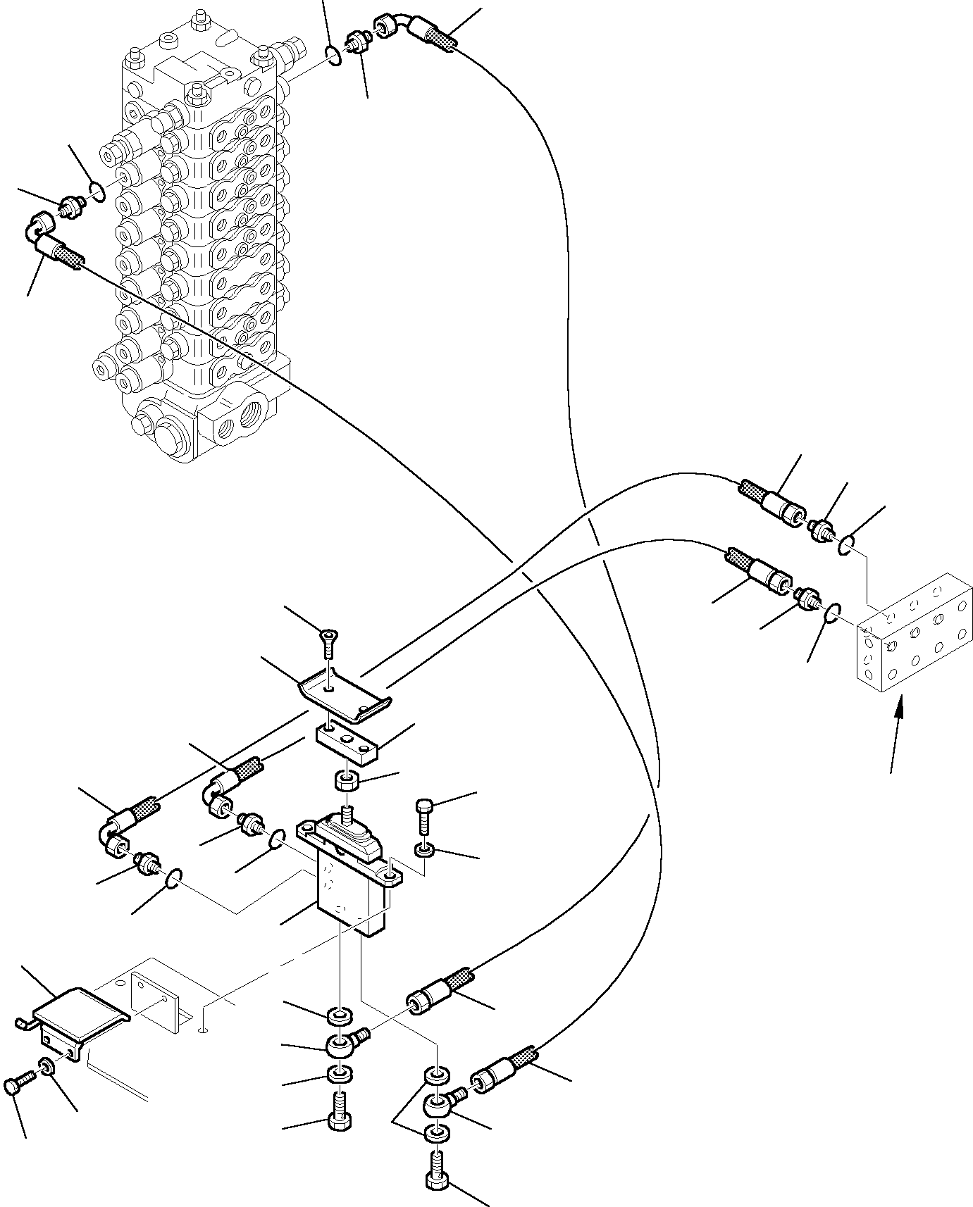 PLATFORM LATERAL WIRING HARNESS + RTD 312612133 KOMATSU