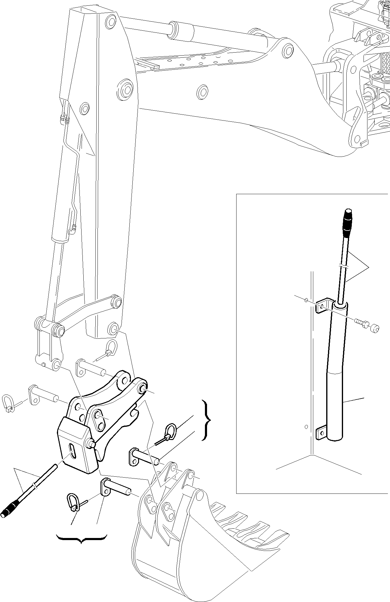SUPPORT LEVER 312747050 KOMATSU