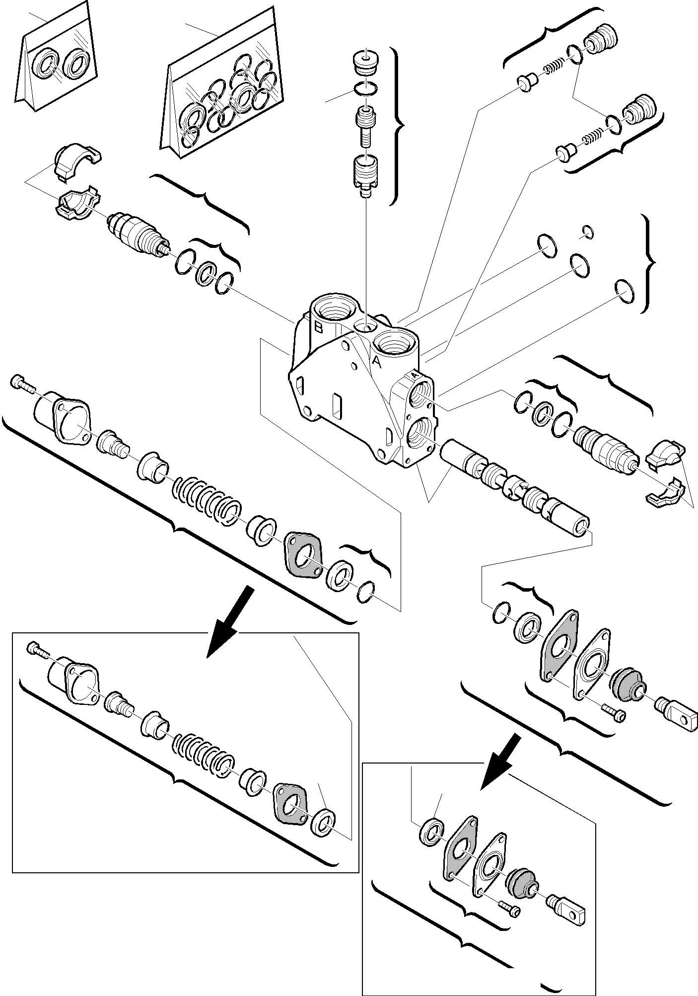 BLOCK, SHOVEL DUMPING, ASSY (844200708) KOMATSU