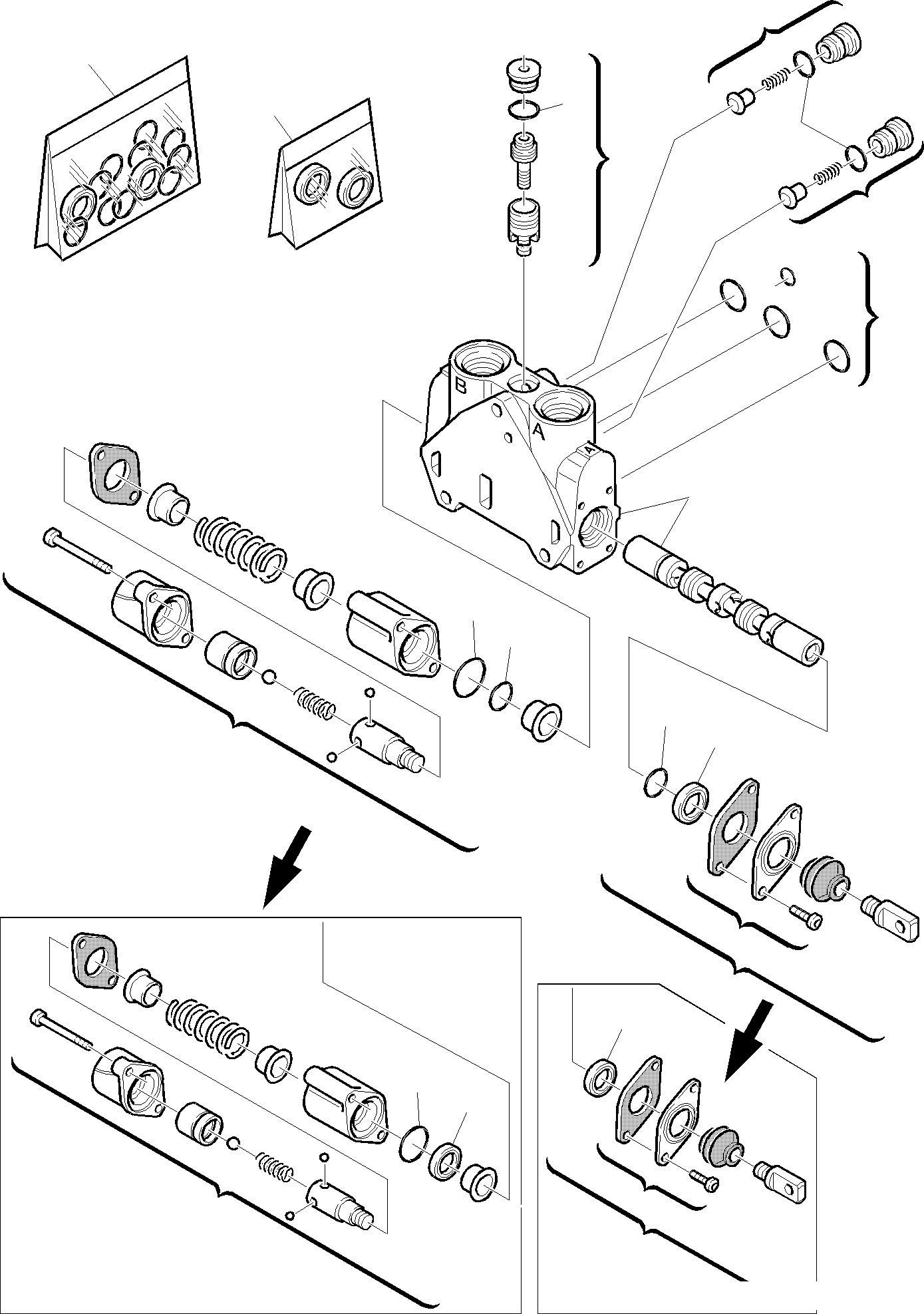 SHOVEL CONTROL VALVE, ASSY (844020338) KOMATSU