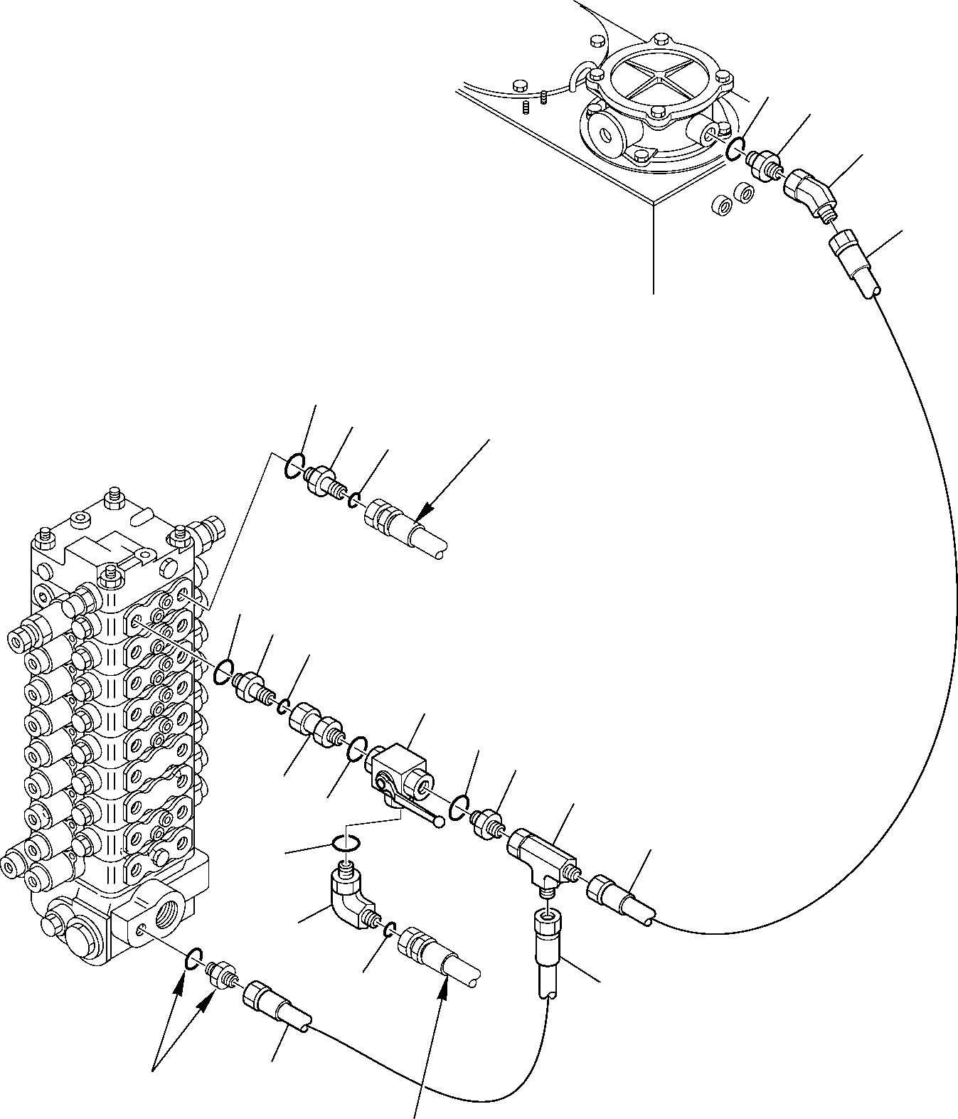 SHOVEL CONTROL VALVE, ASSY 844020337 KOMATSU
