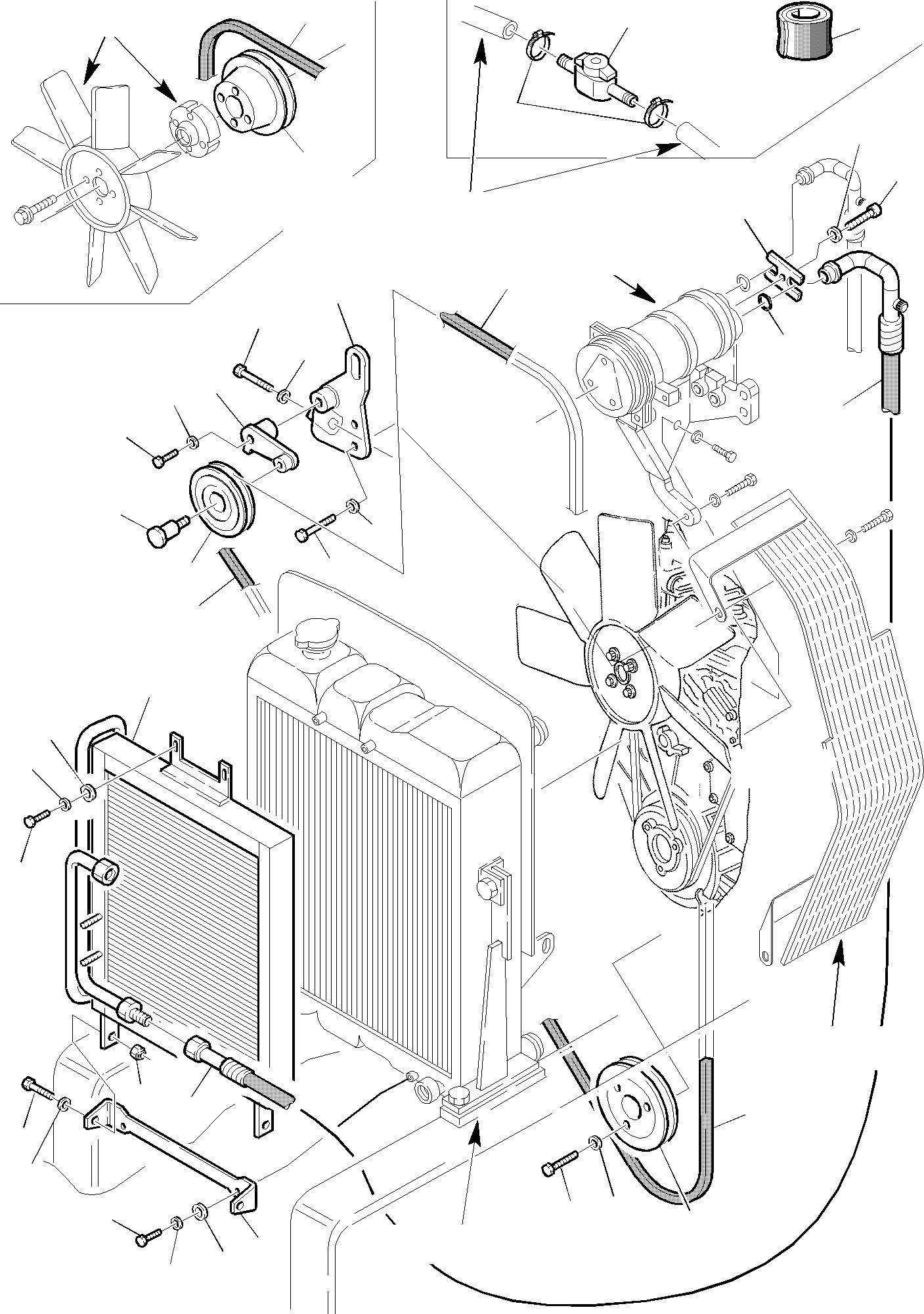 MOTOR AIR BLENDING SYSTEM, ASSY 888011126 KOMATSU