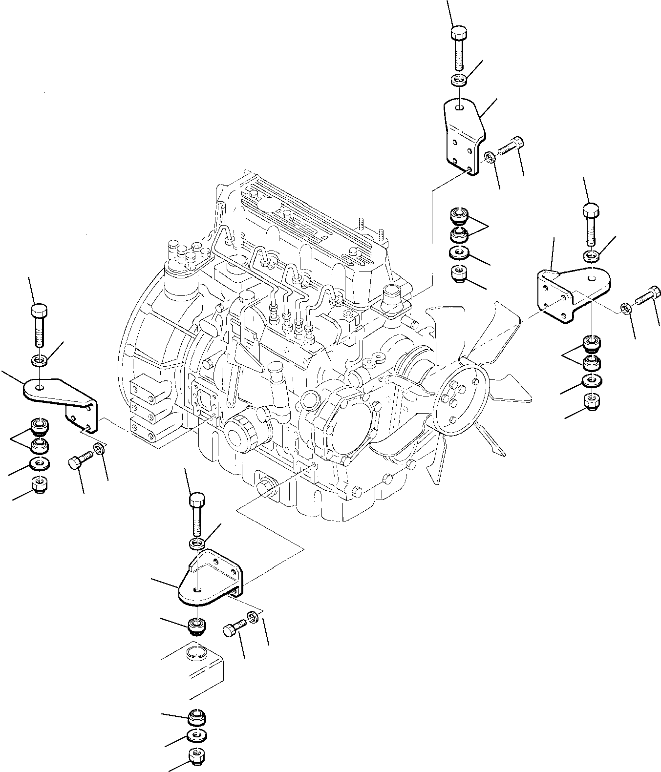SUPPORT, REAR 22E-01-11171 KOMATSU