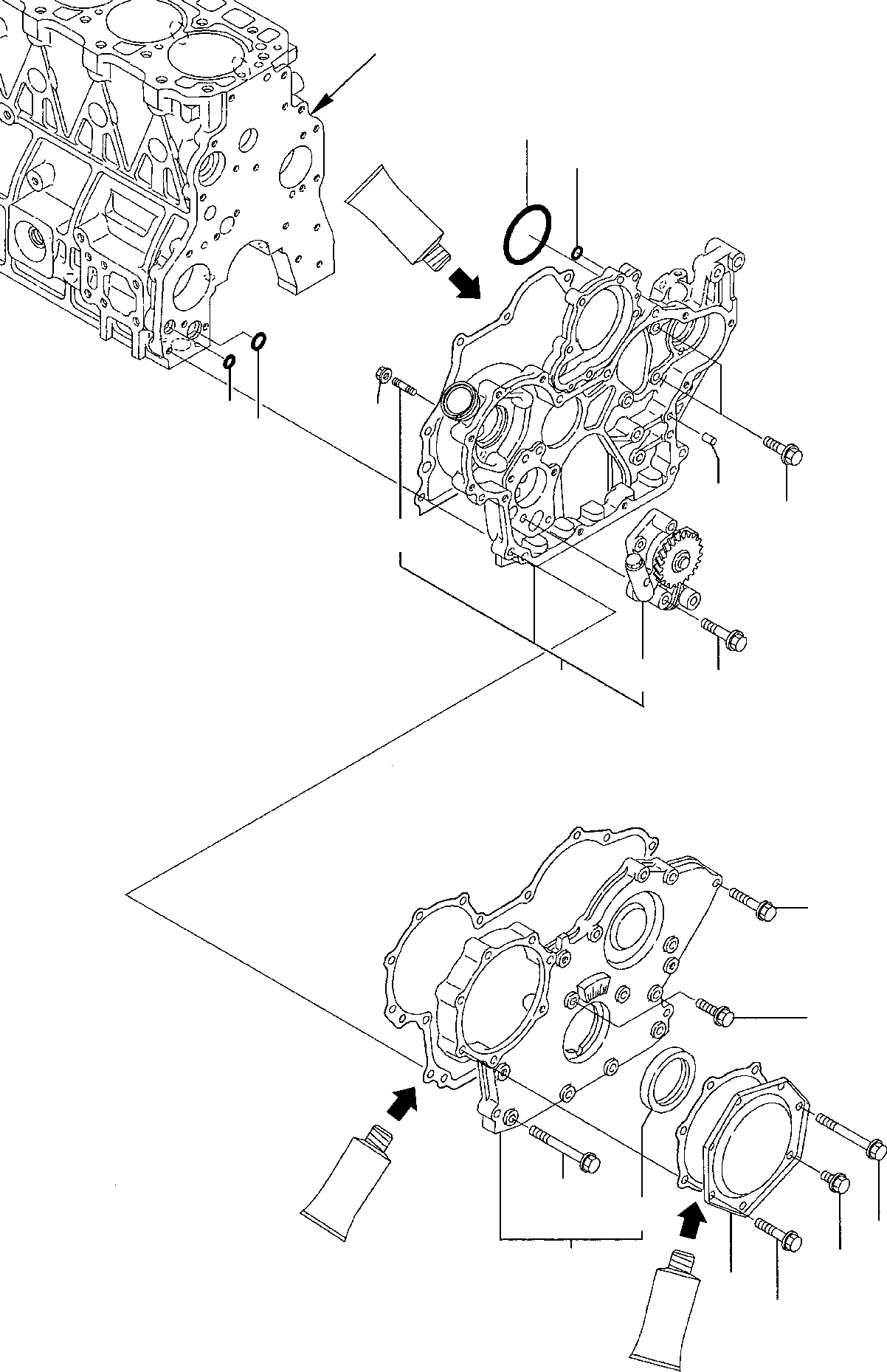 HOUSING ASSY., GEAR YM729900-01500 KOMATSU