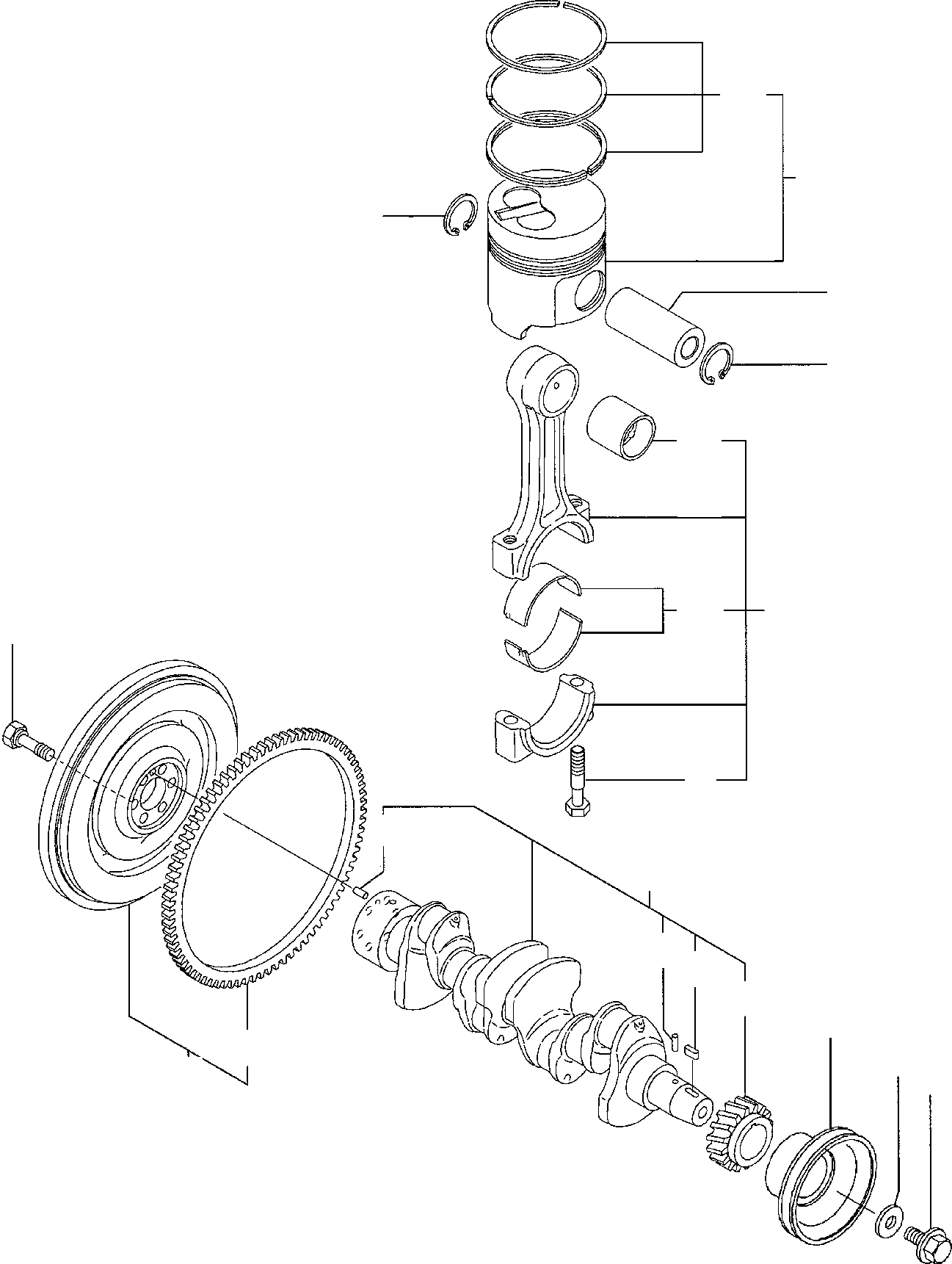PISTON, ASSY. YM129902-22011 KOMATSU