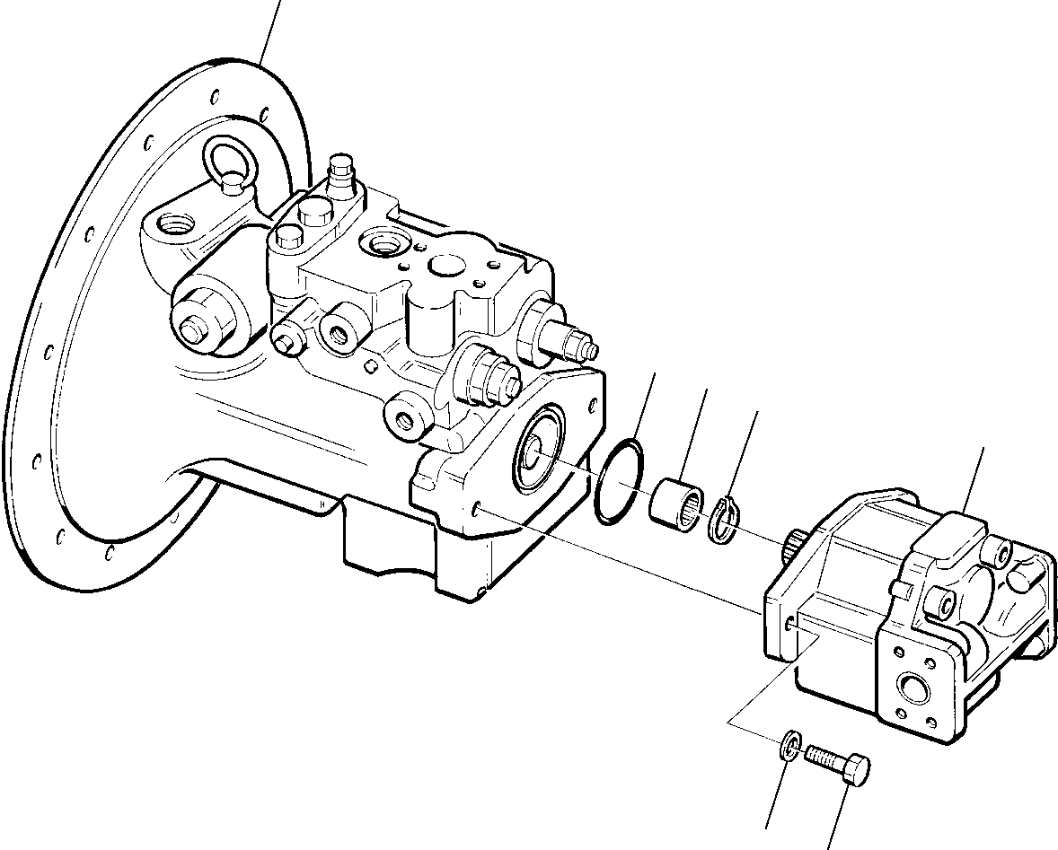 PUMP, ASSY. 708-1W-00310 KOMATSU