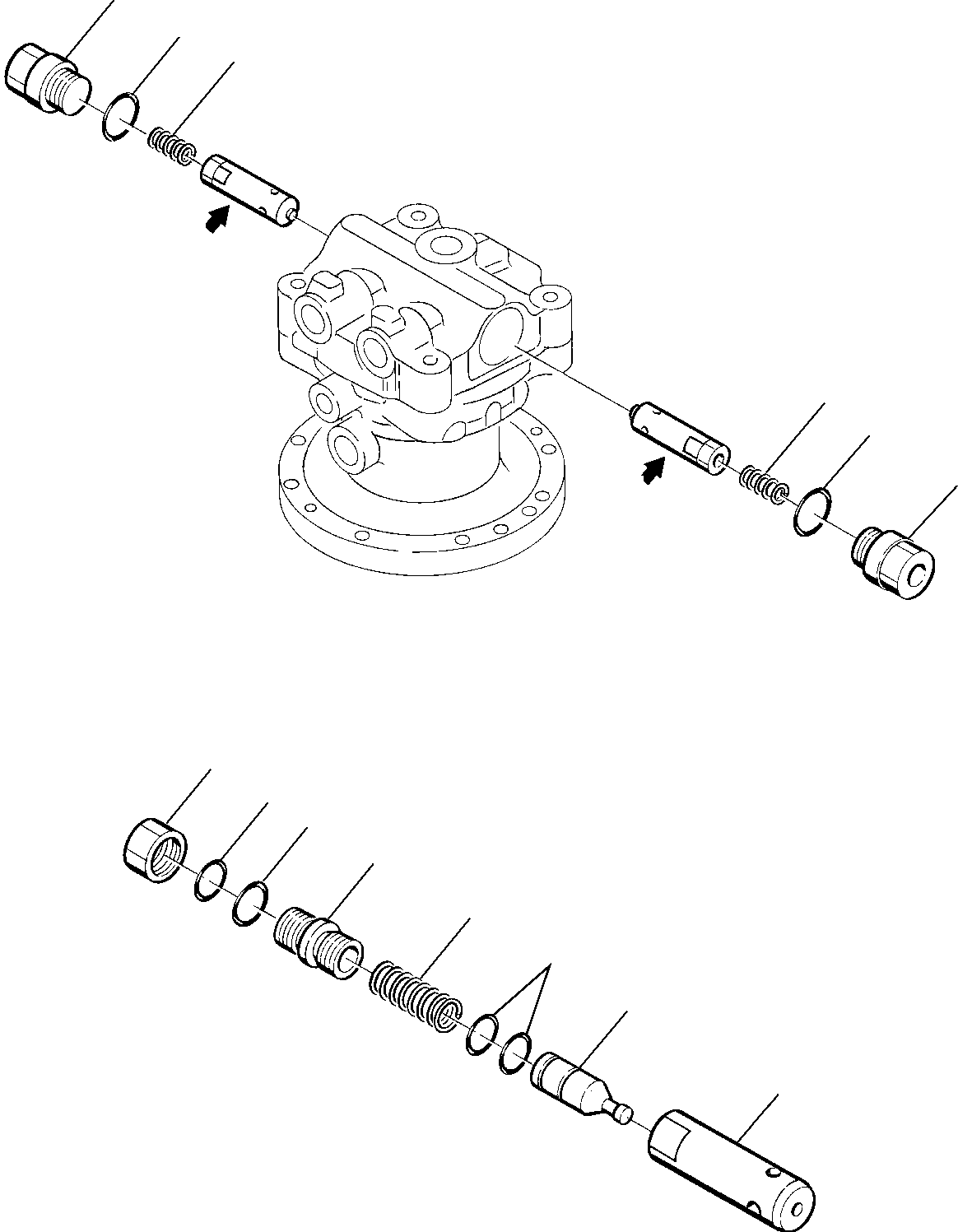 SWING MOTOR, ASSY. (708-7T-00381) KOMATSU