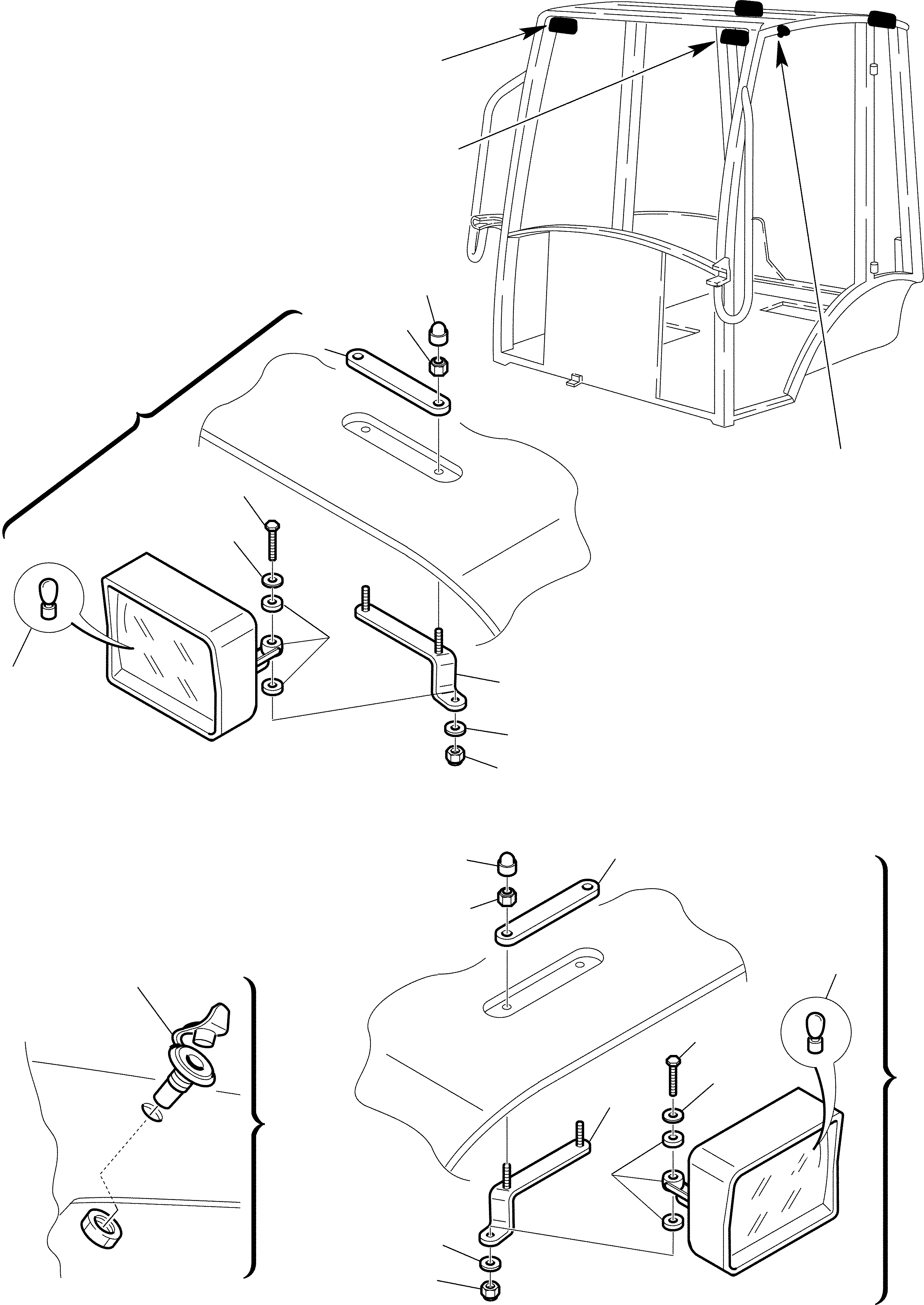 BRACKET, RIGHT REAR 312612167 KOMATSU