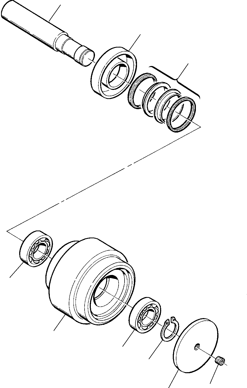 CARRIER ROLLER, ASSY. 22E-30-11601 KOMATSU