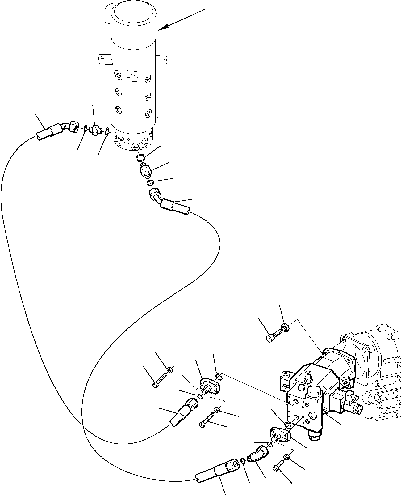 Соединительный штуцер 312693692 KOMATSU