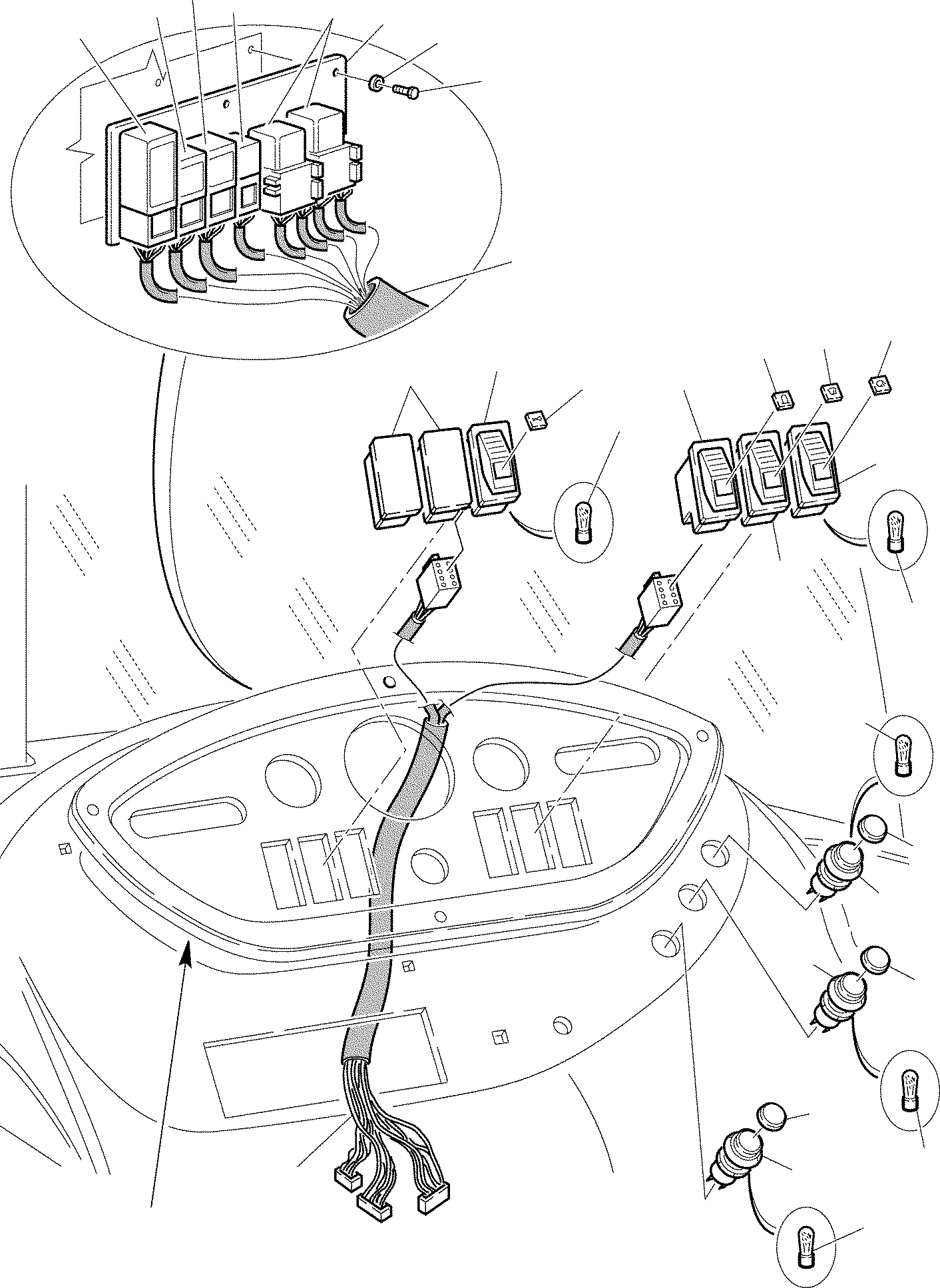 WIRING, LATERAL BOARD 885270769 KOMATSU