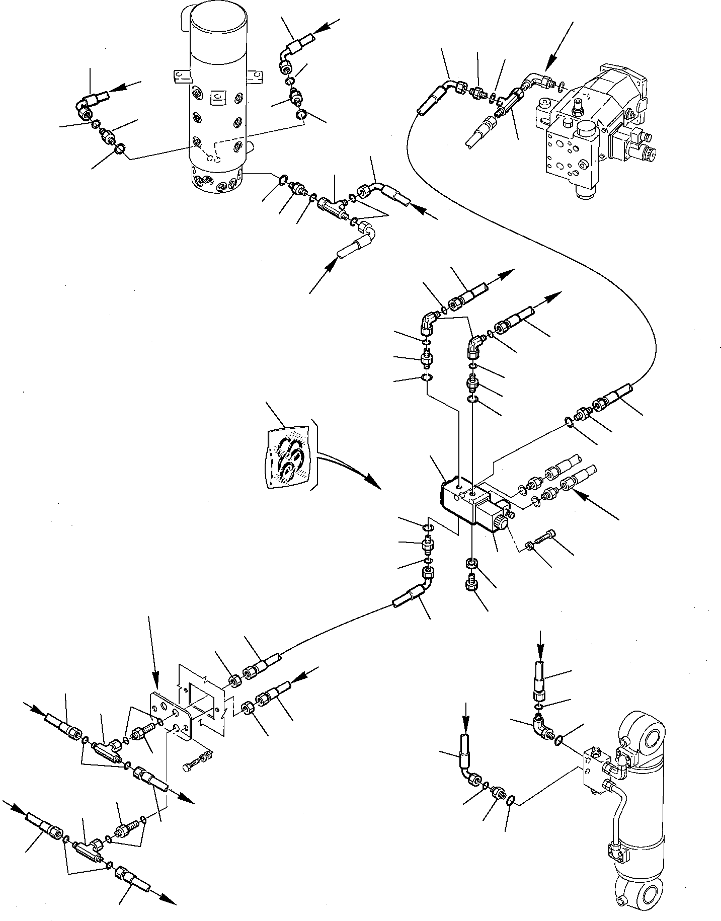 Соединительный штуцер 21D-09-51150 KOMATSU