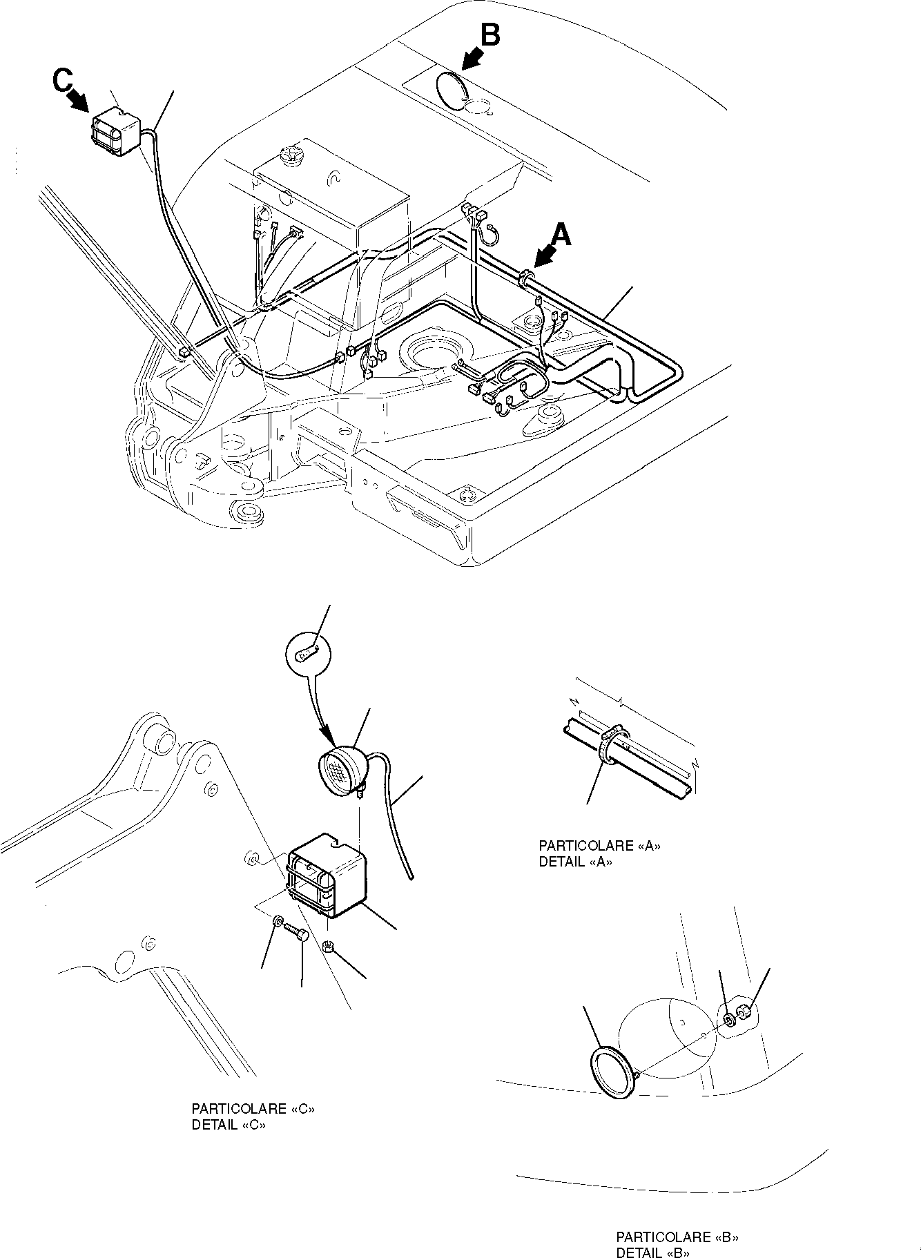 WIRING HARNESS, FRAME REVOLVING 22E-06-11722 KOMATSU
