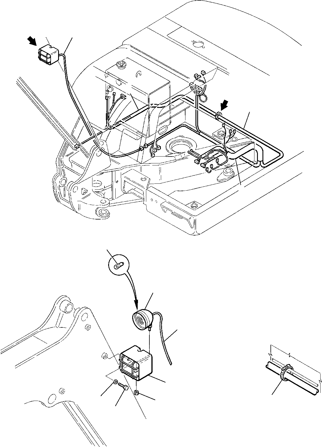 WIRING HARNESS, FRAME REVOLVING 22E-06-11261 KOMATSU