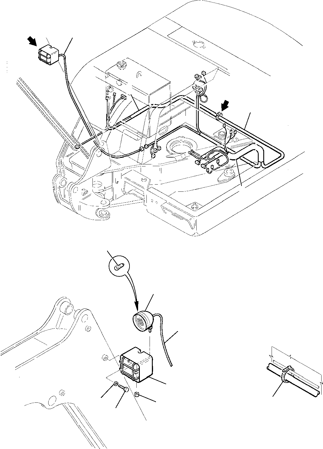 WIRING HARNESS, FRAME REVOLVING 22E-06-11262 KOMATSU