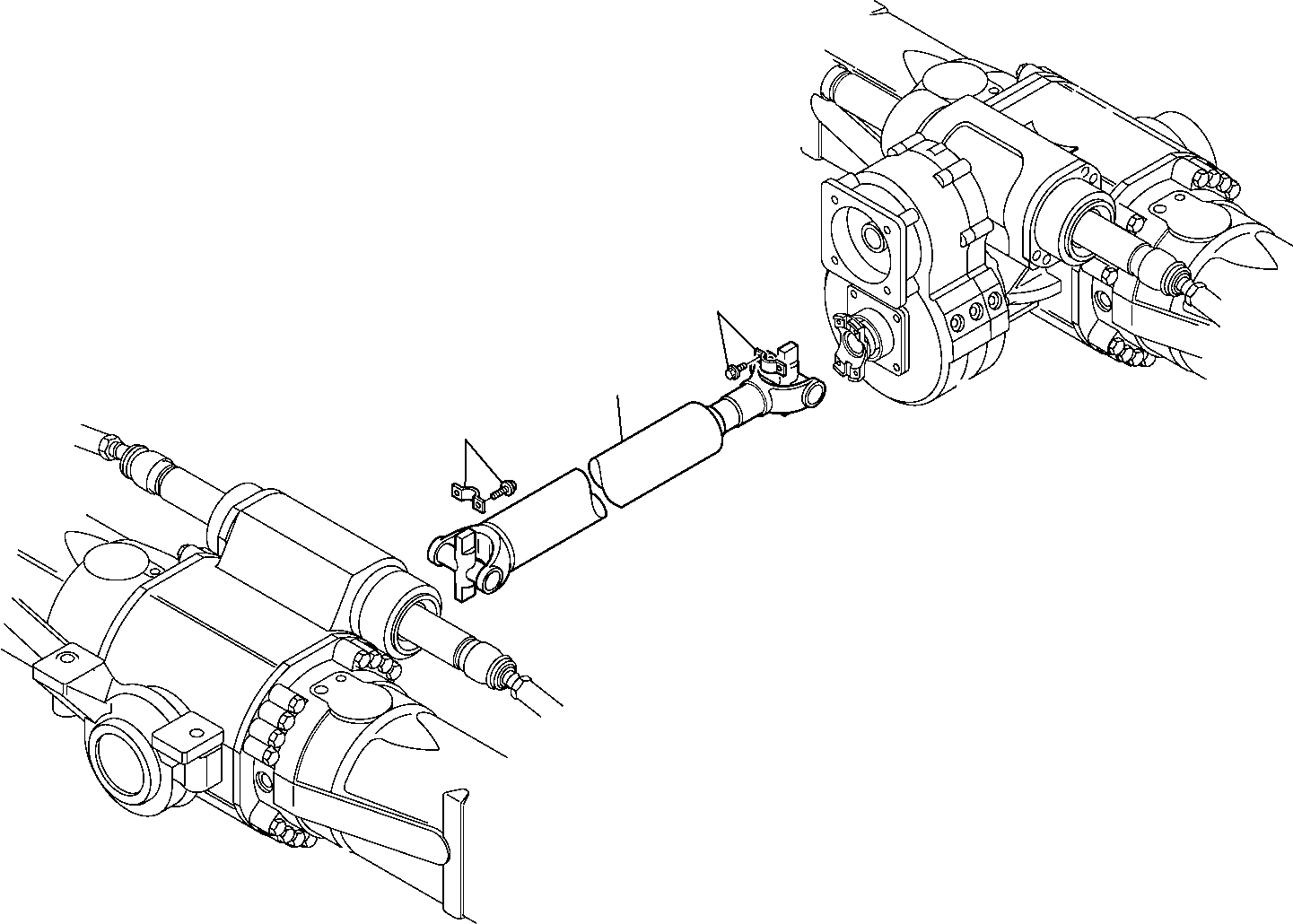 DRIVE SHAFT, ASSY. 22E-20-11200 KOMATSU