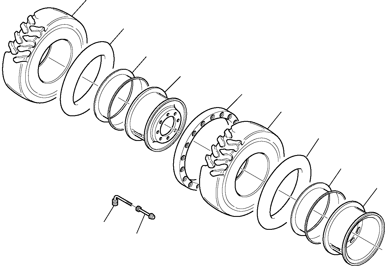 WHEEL, ASSY. 21D-31-11100 KOMATSU