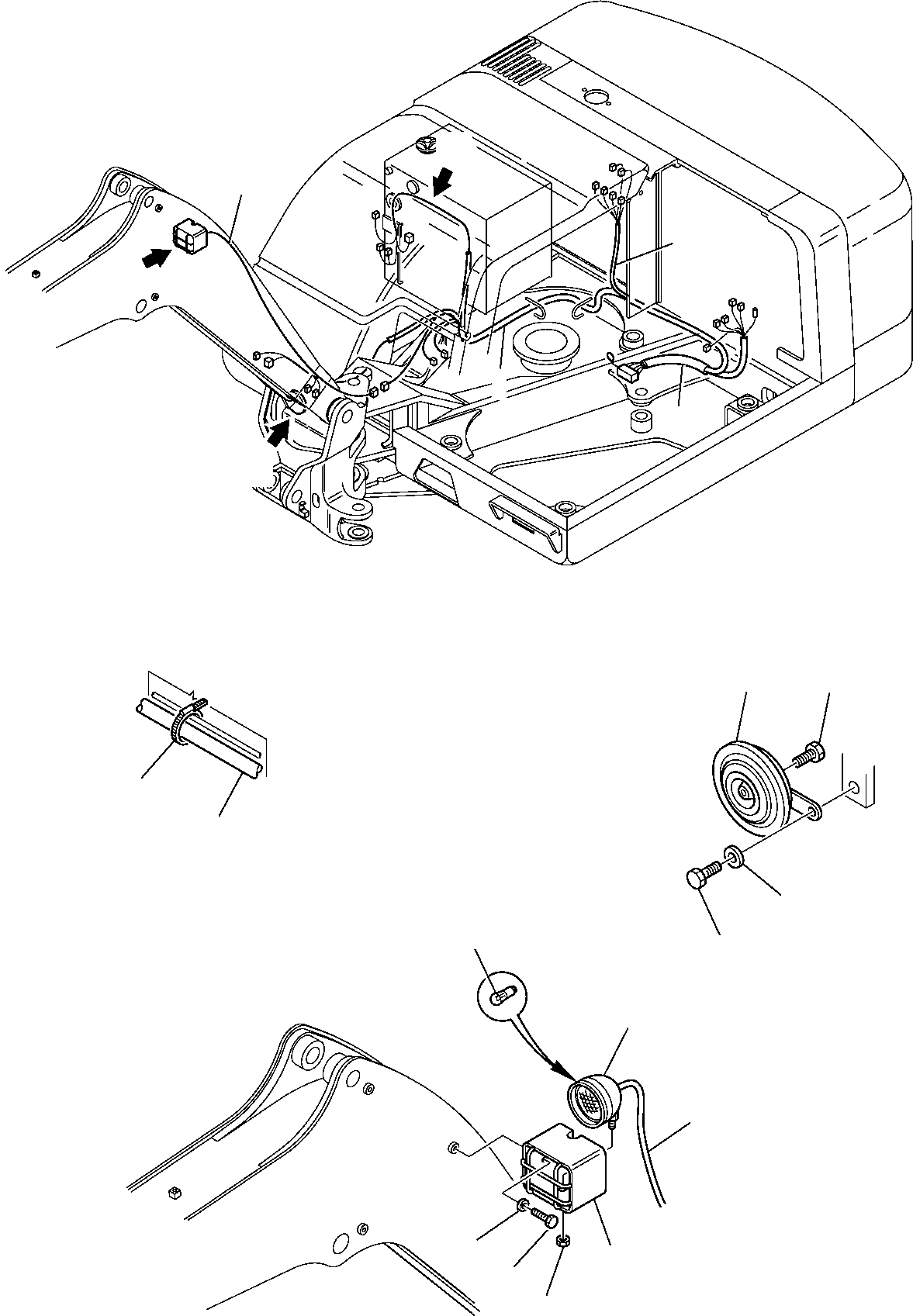 WIRING HARNESS, FRAME REVOLVING 226-06-11302 KOMATSU