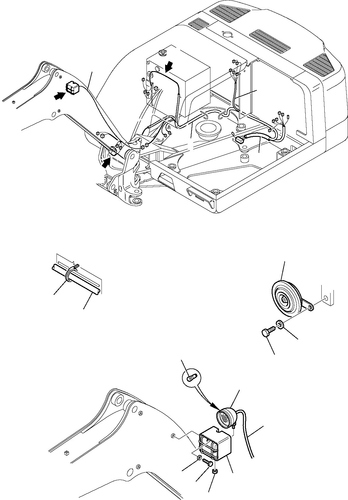 WIRING HARNESS, FRAME REVOLVING 226-06-11303 KOMATSU