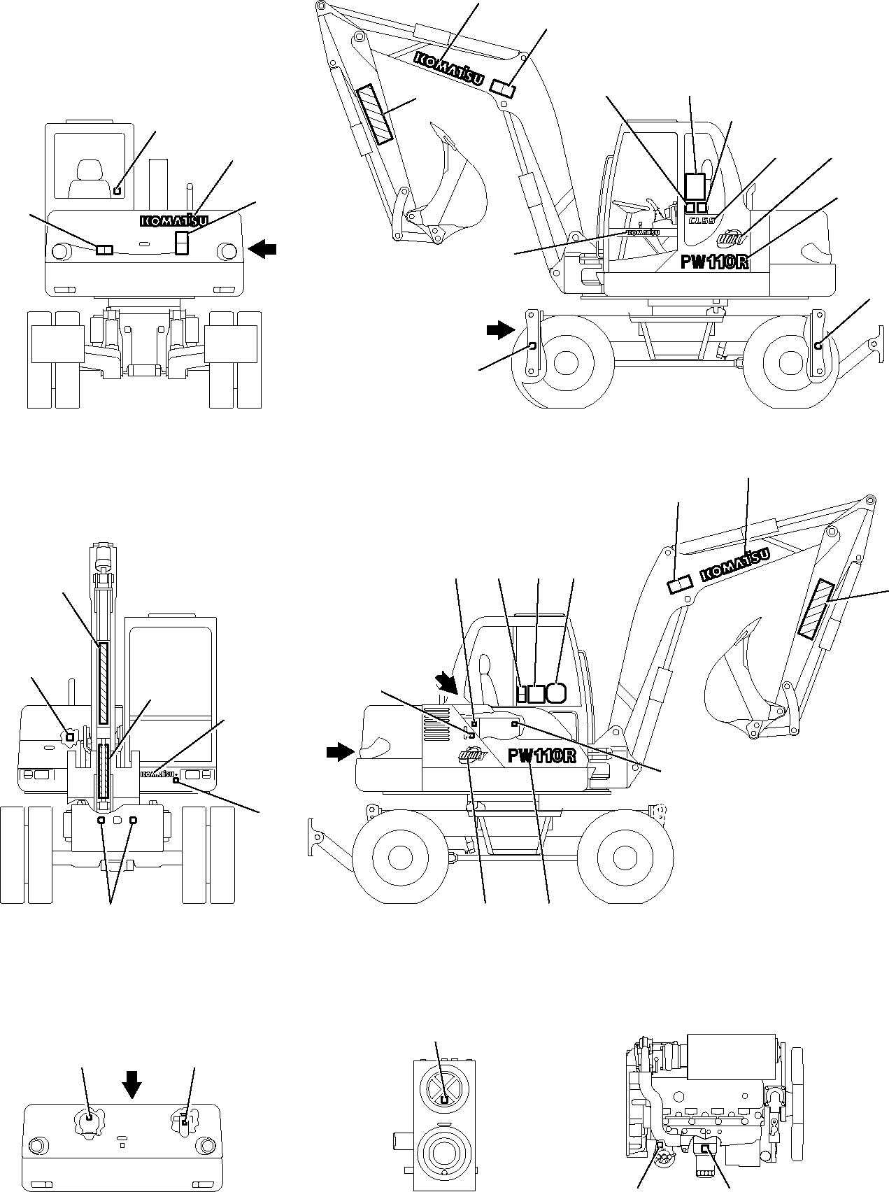 REFLEX REFLECTOR, FRONT, UPPER 21D-98-11380 KOMATSU