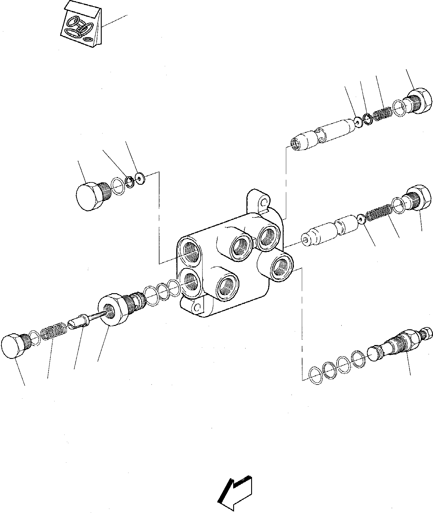 VALVE, ASSY. 845070001 KOMATSU
