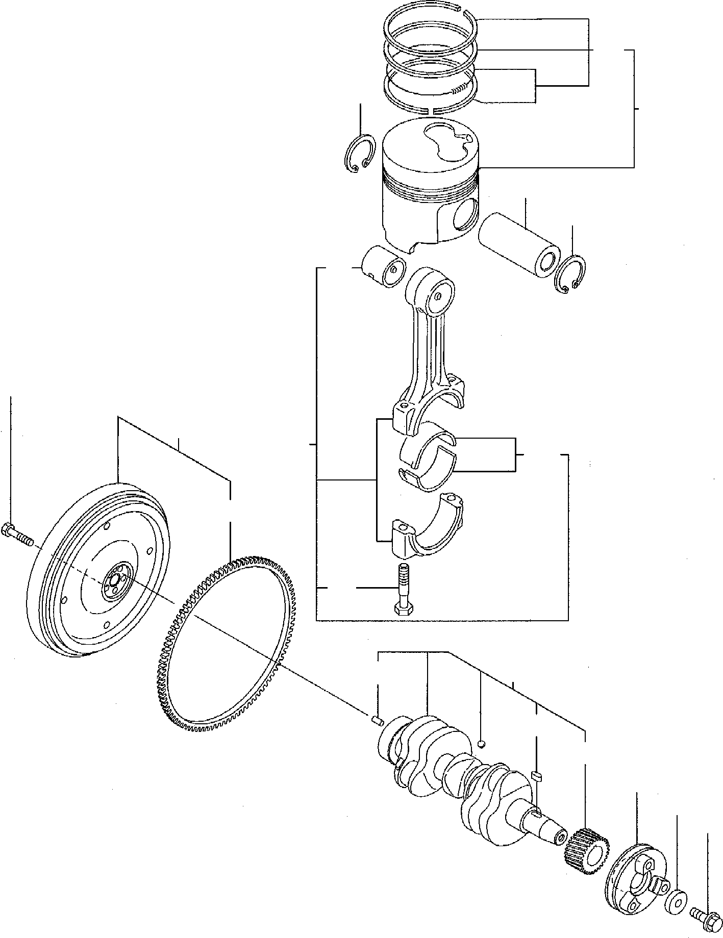 ASSY, PISTON (+0.25 mm) YM119687-22900 KOMATSU