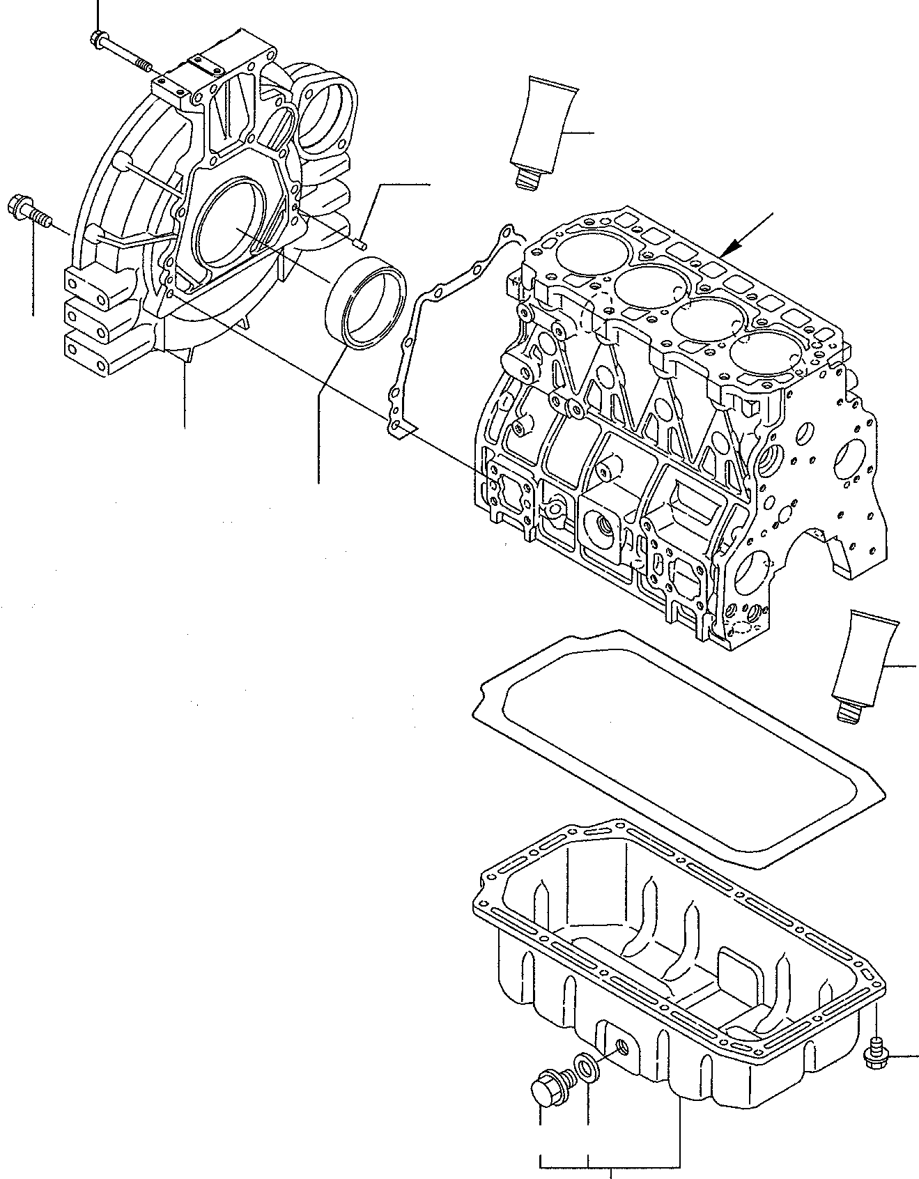 Картер маховика YM129900-01620 KOMATSU