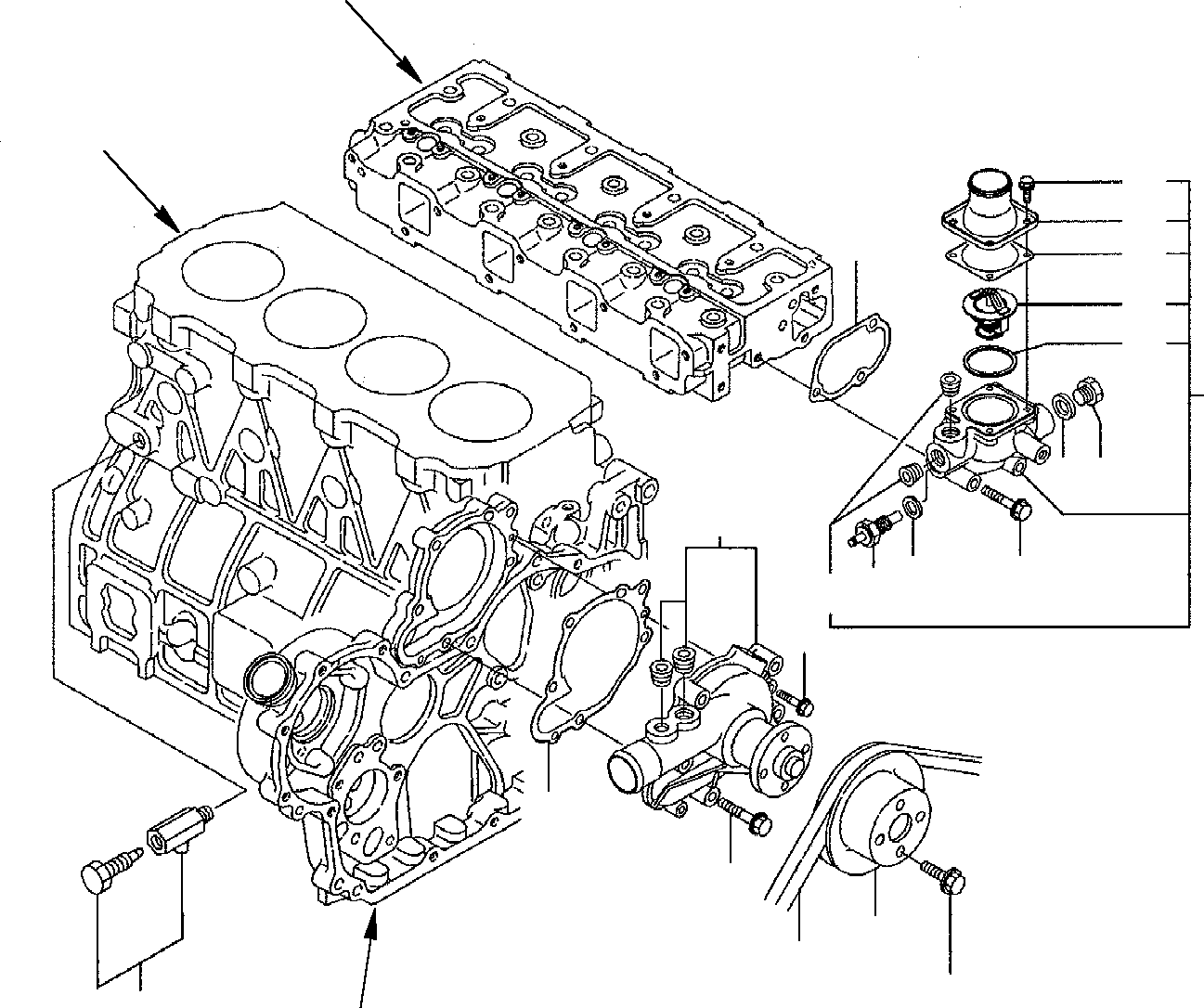 Шкив YM129900-42461 KOMATSU