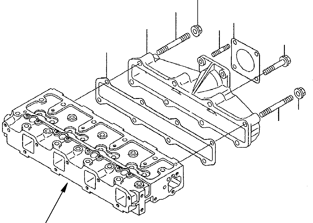 Шпилька YM26216-080452 KOMATSU