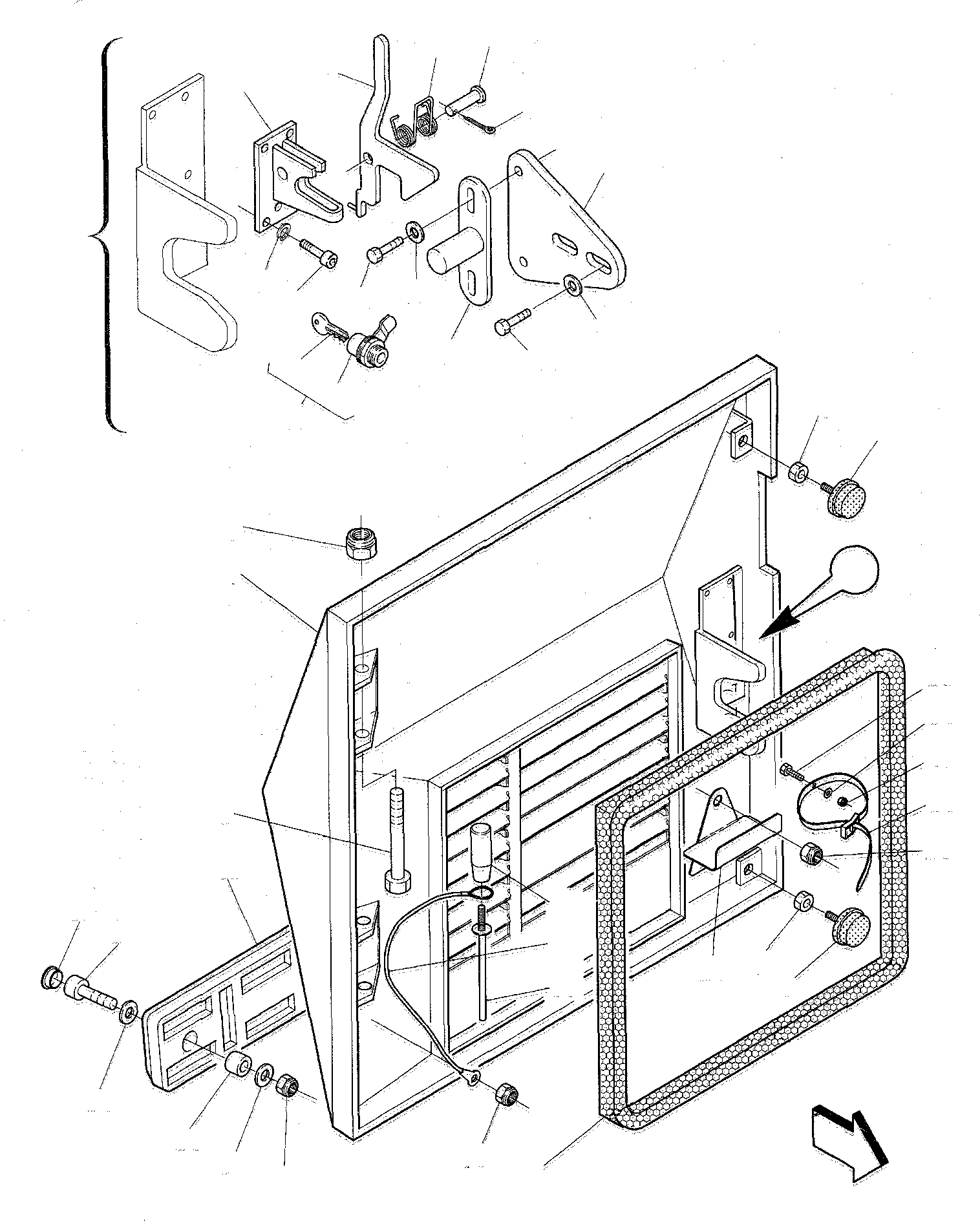 HOOD, REAR 332205061 KOMATSU