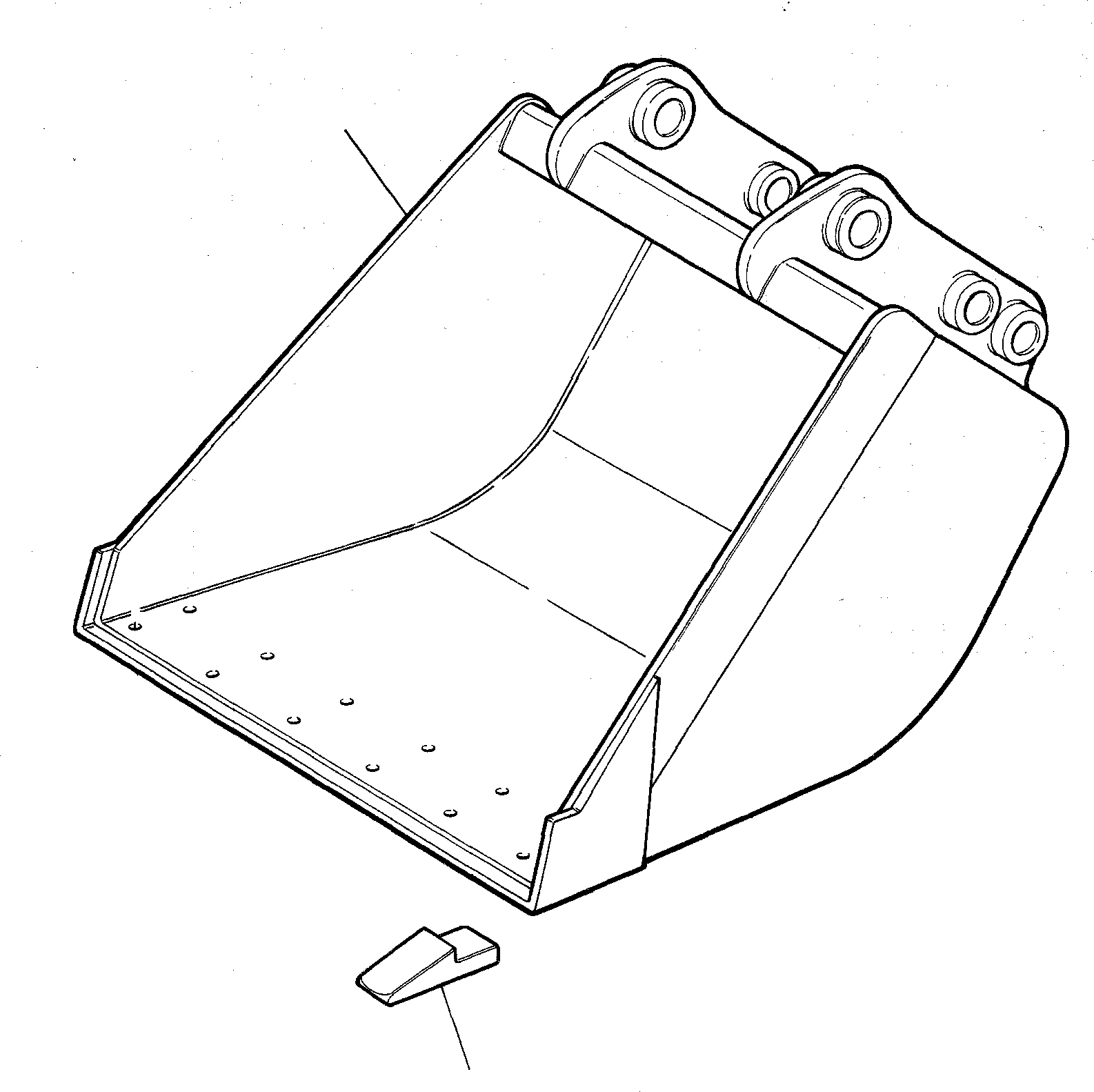 BUCKET, L=400 mm 200222350 KOMATSU