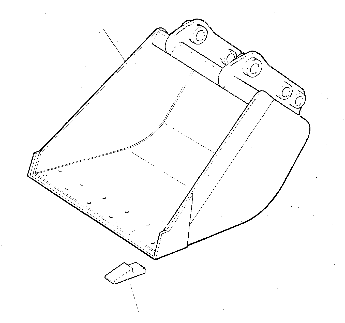 BUCKET, L=600 mm 200223326 KOMATSU