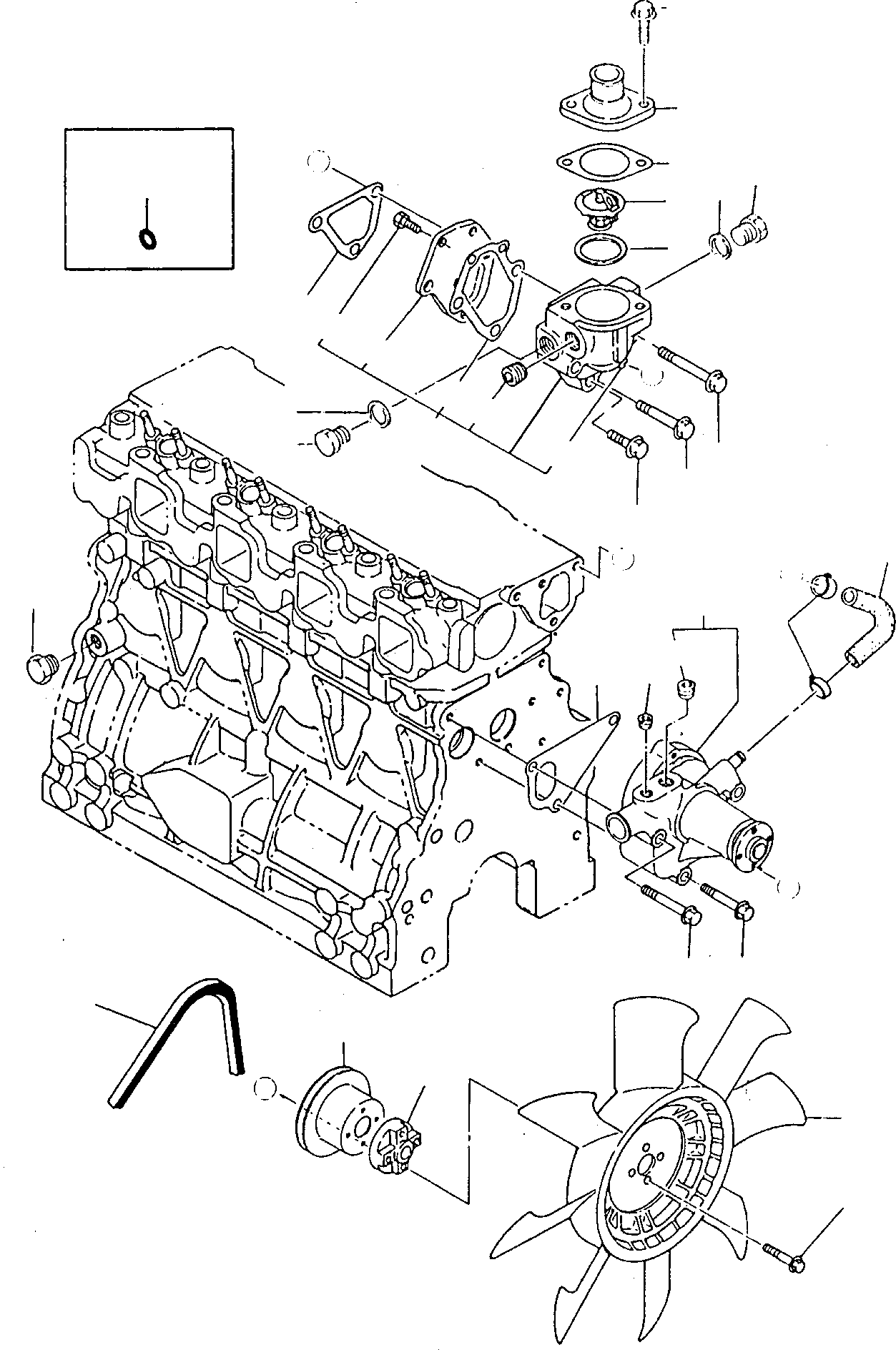 Вентилятор YMR000584 KOMATSU