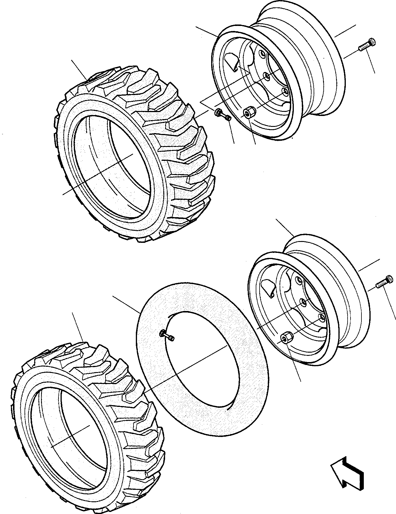 TIRE (10X16.5) 811010031 KOMATSU