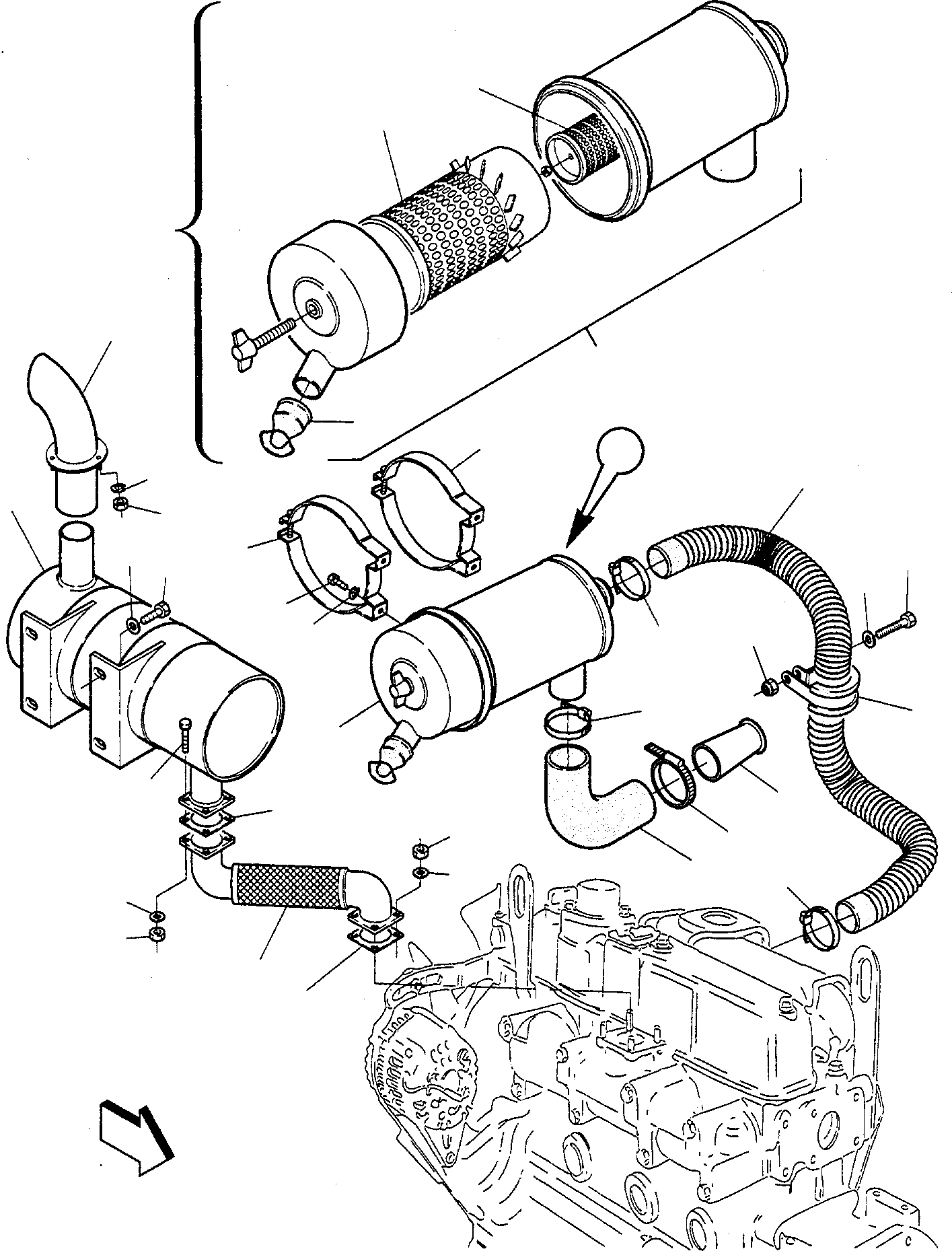 EXHAUST HOSE 334407063 KOMATSU