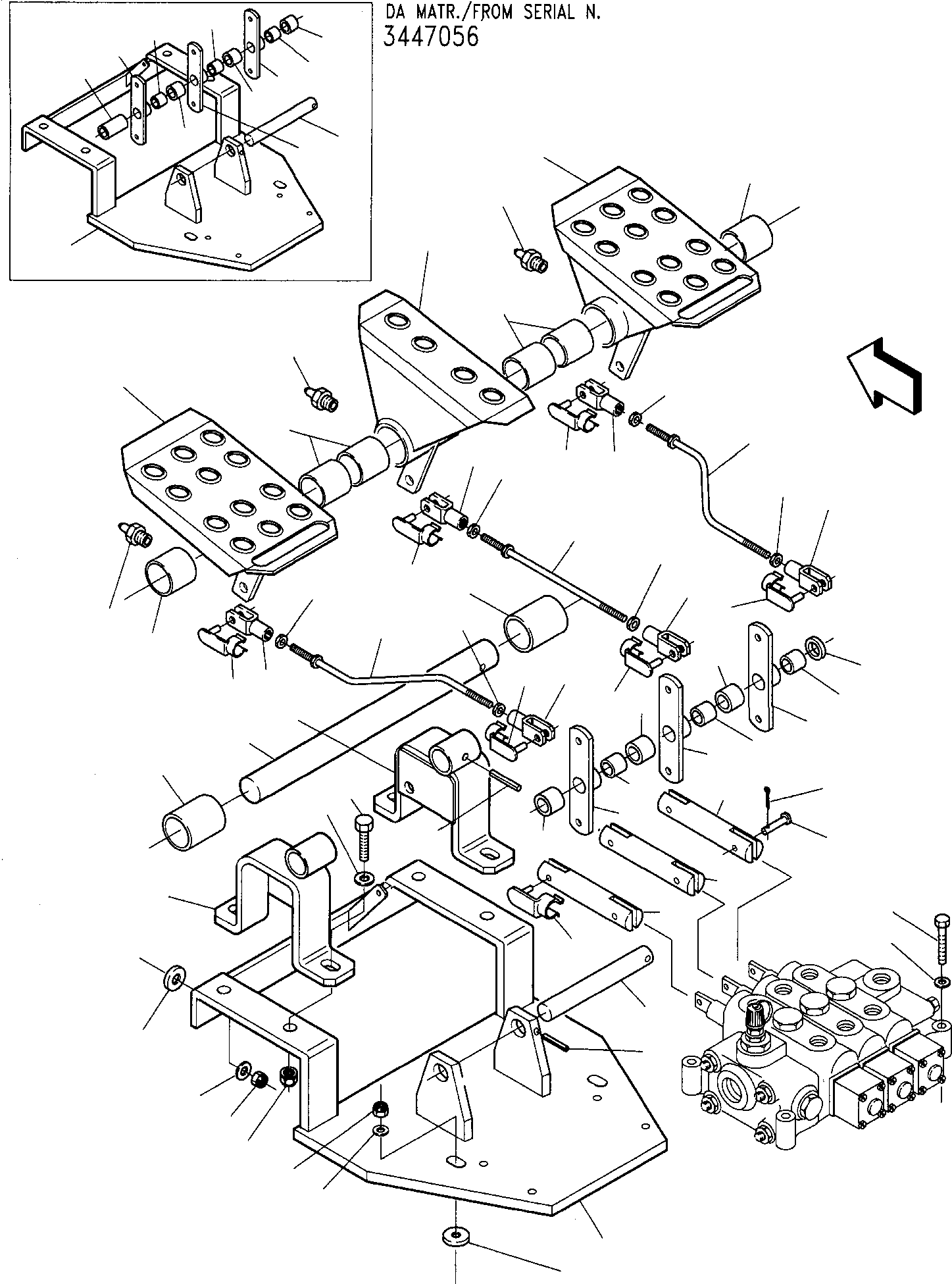 Опора лев. 200537006 KOMATSU