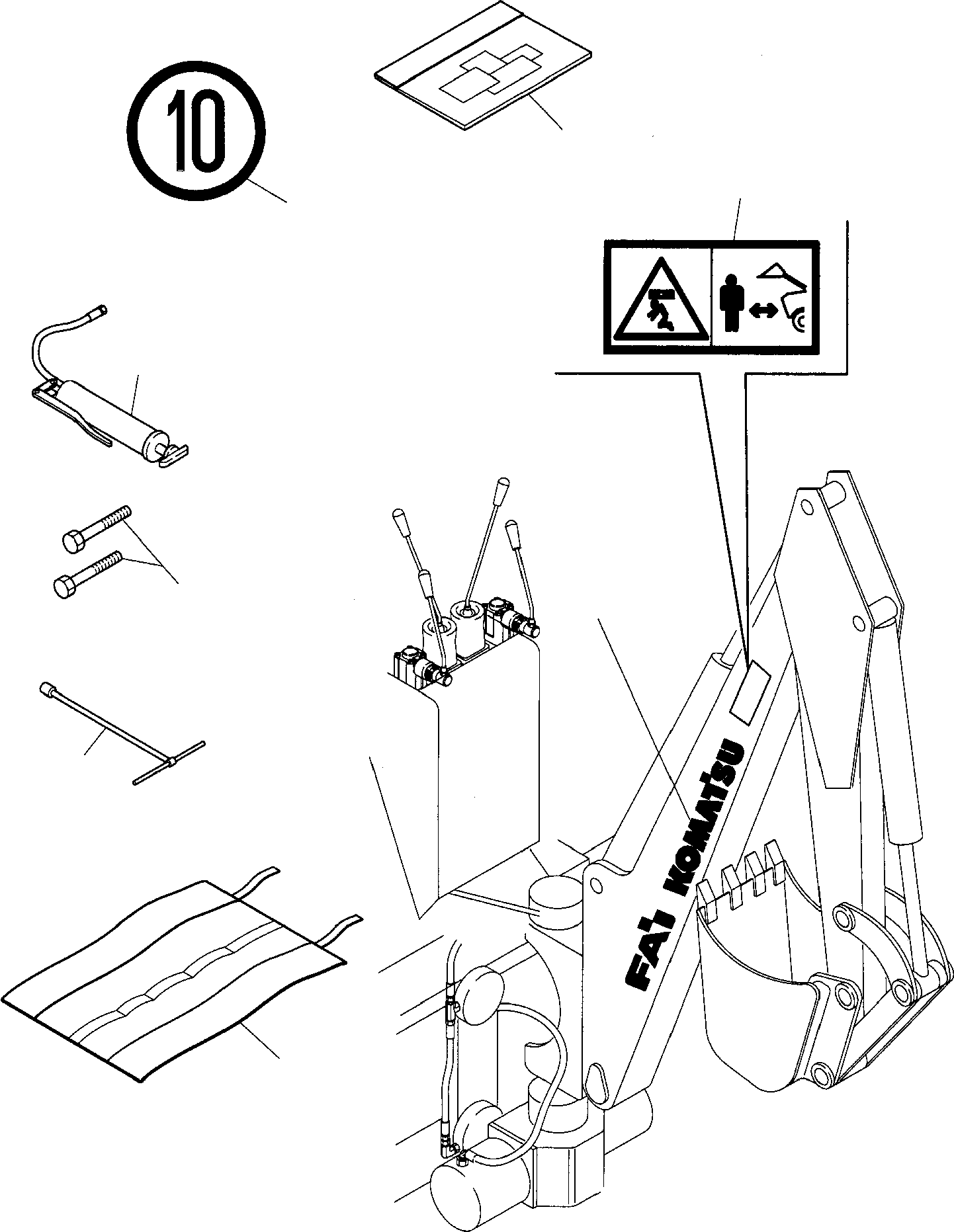 MARK PLATE KIT 816214314 KOMATSU