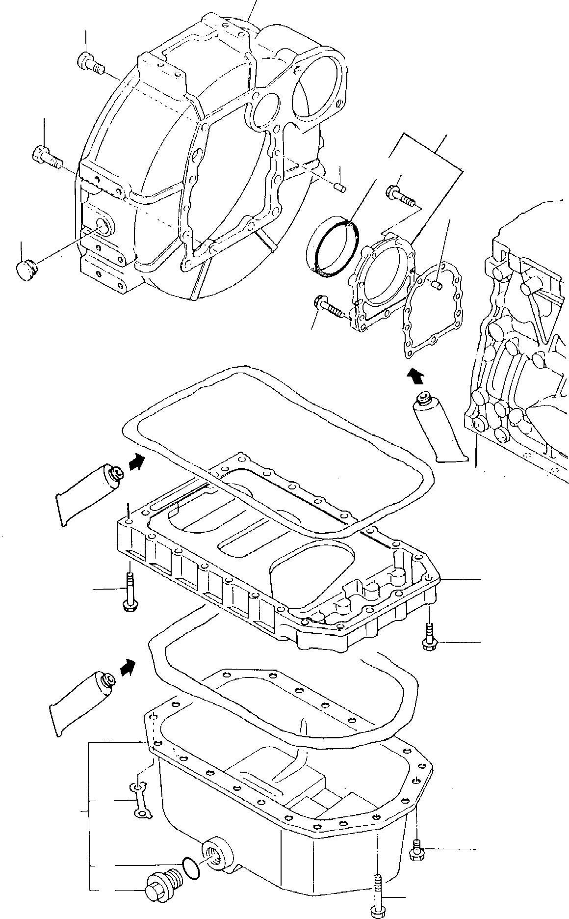 OIL SUMP YMR000458 KOMATSU