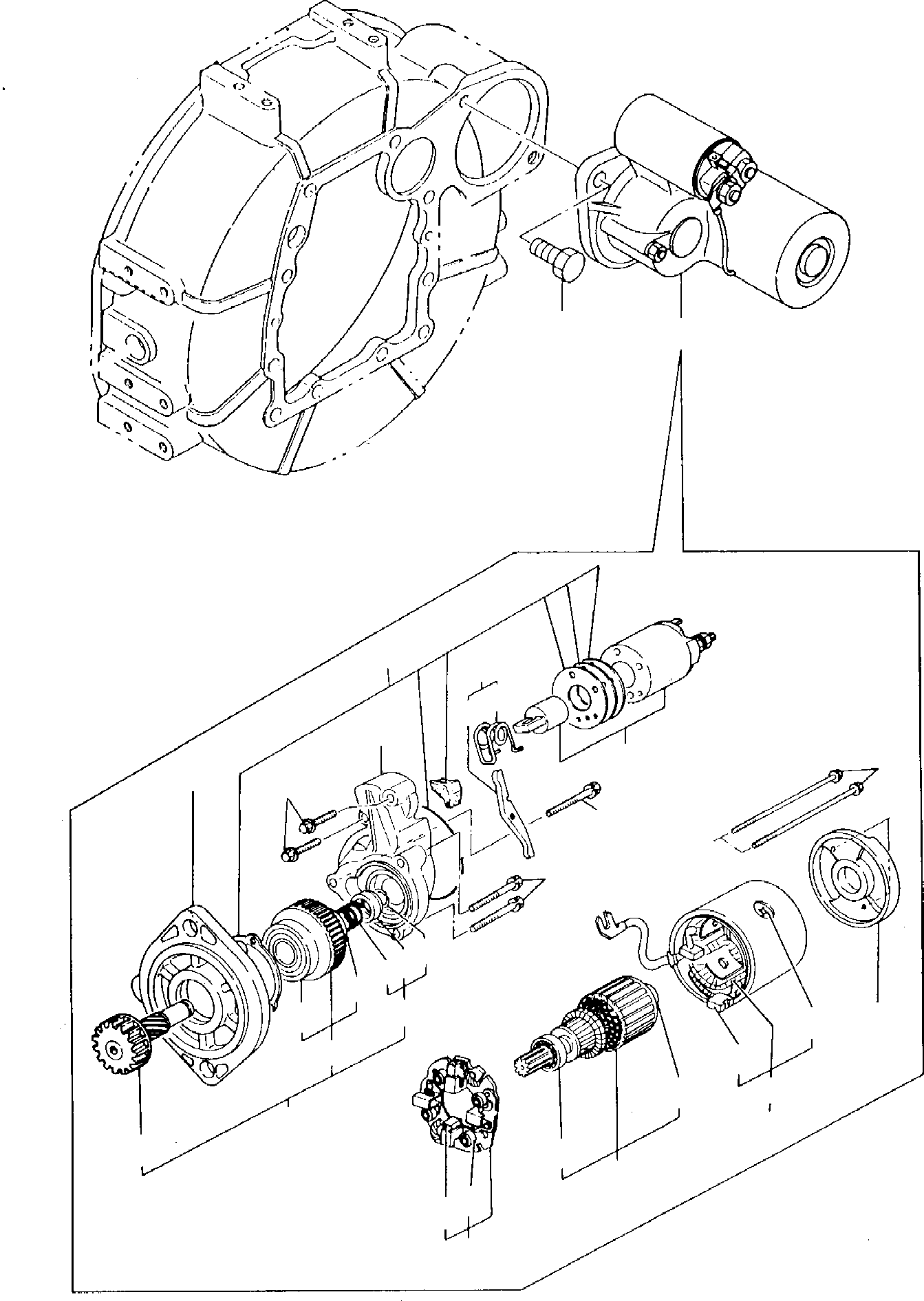 STARTER MOTOR YMR000490 KOMATSU